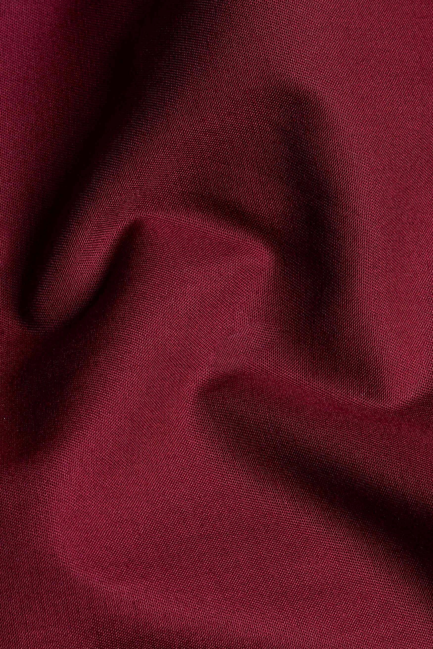Heath Red Twill Premium Cotton Kurta Shirt