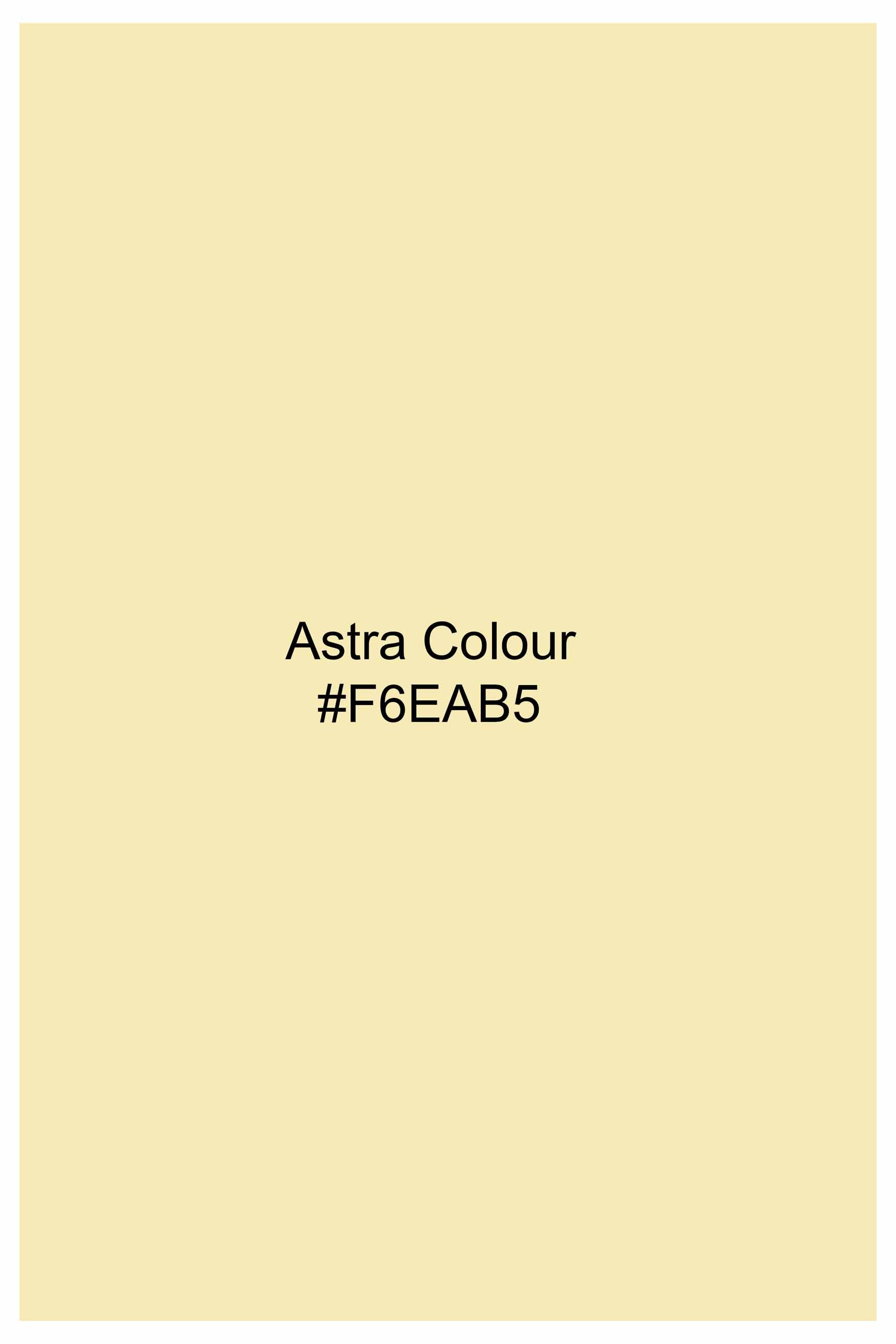 Astra Yellow Luxurious Linen Kurta Shirt