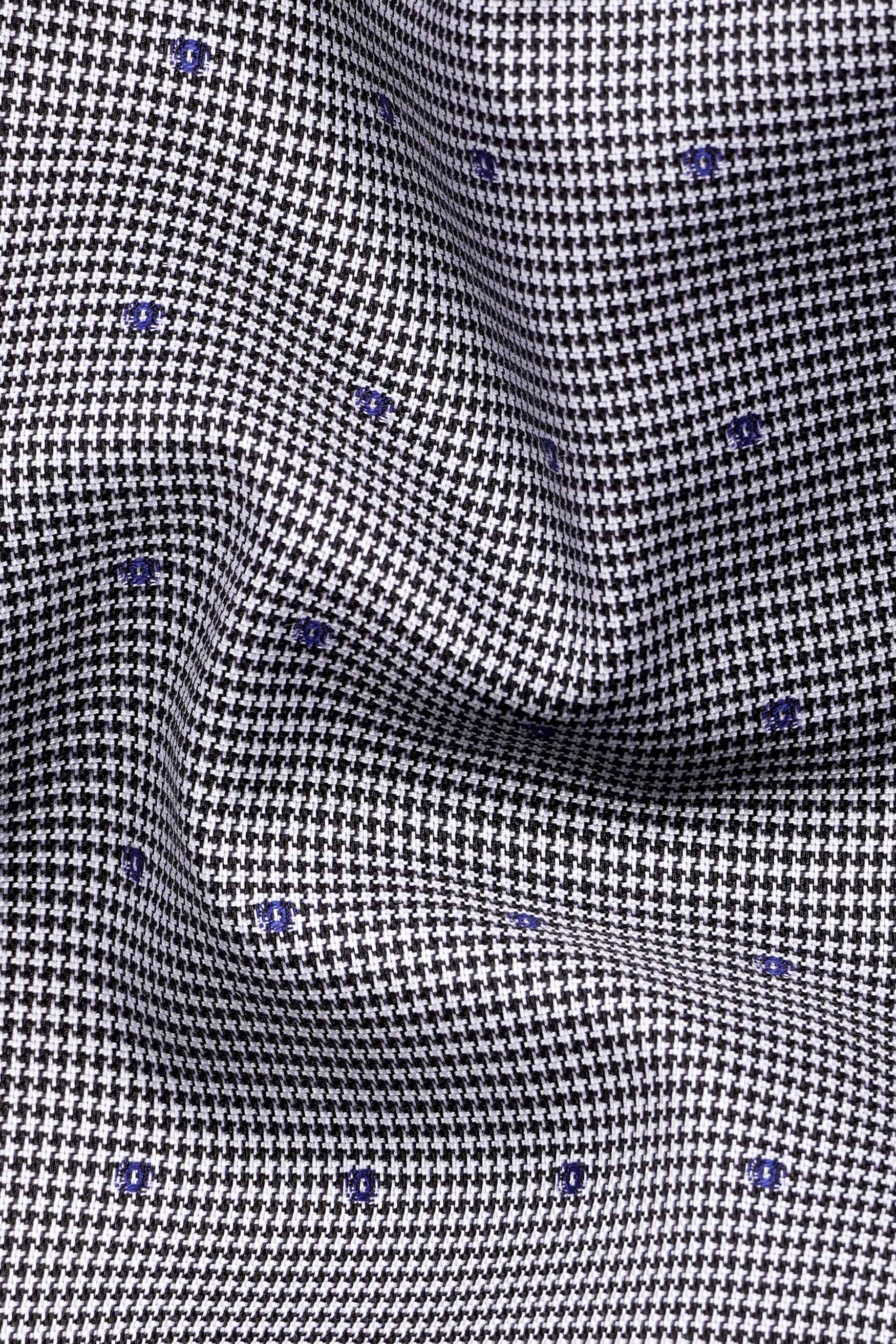 Concord Gray and Scampi Blue Houndstooth Shirt