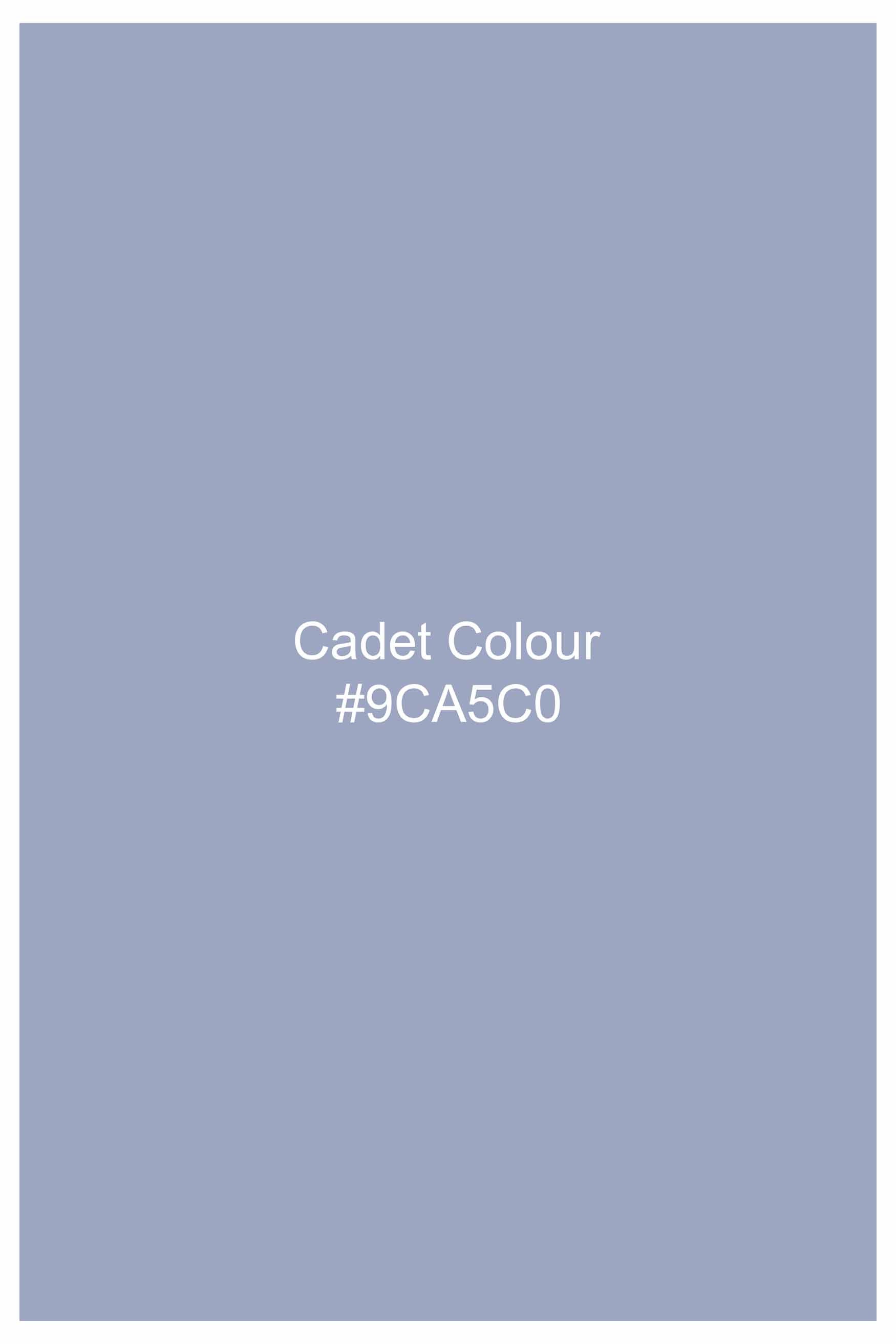 Cadet Blue Houndstooth Button Down Shirt