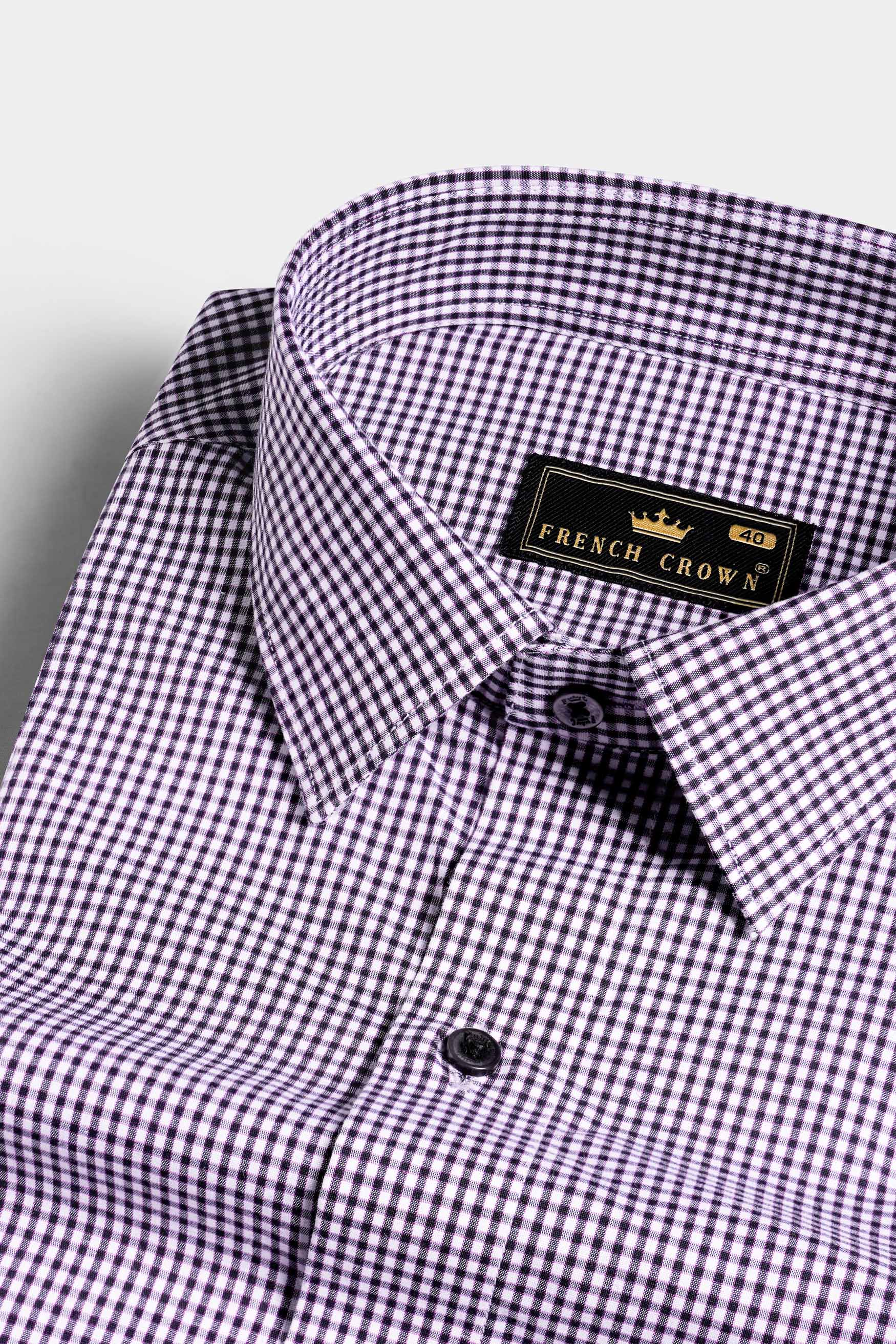 princess polly baby blue dress Affair Purple and Black Formal Textured Premium Cotton Shirt for Men 16.5in / 42cm / L / Half / Short Sleeves