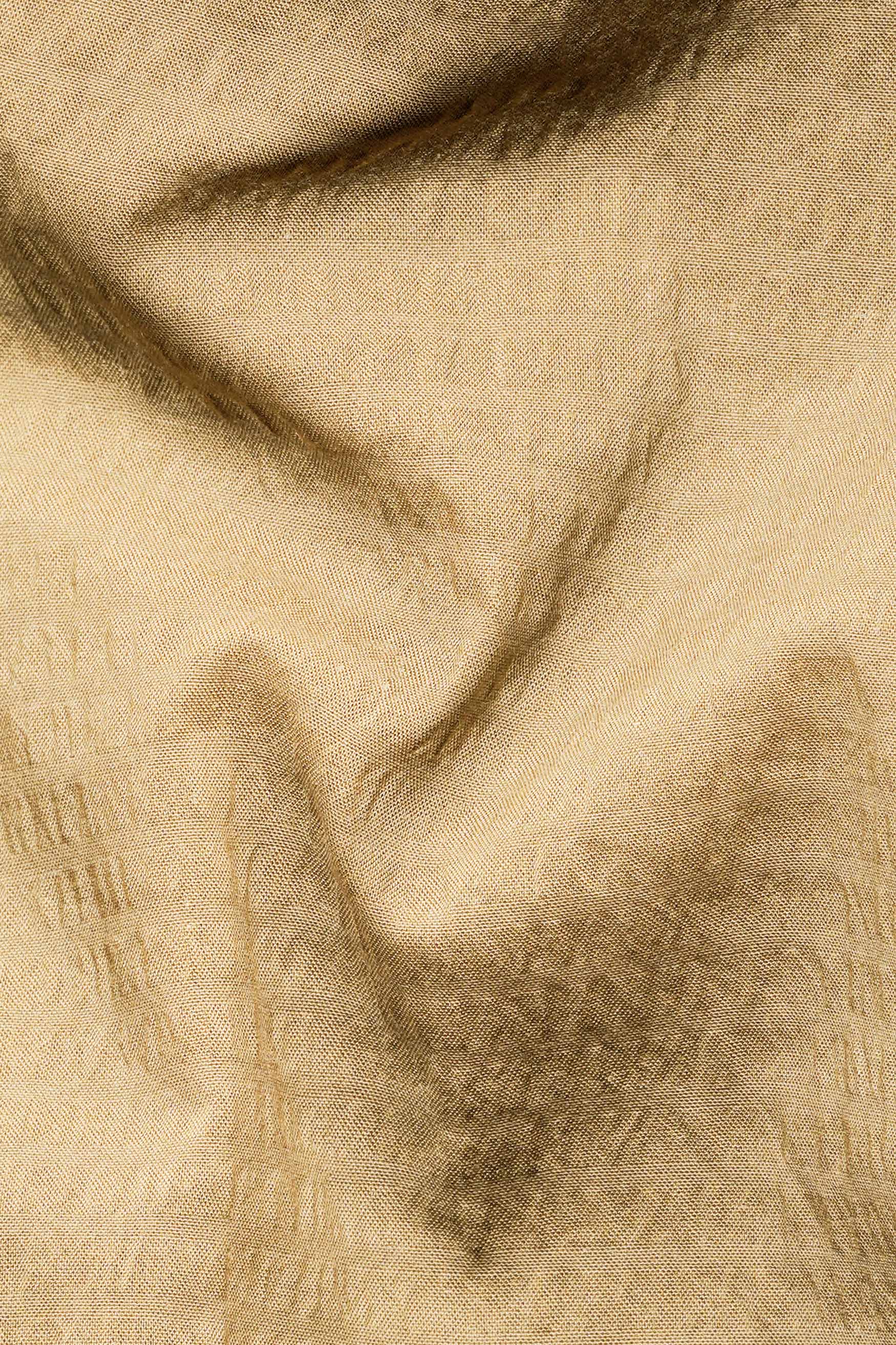 Chalky Brown Dobby Textured Premium Giza Cotton Shirt