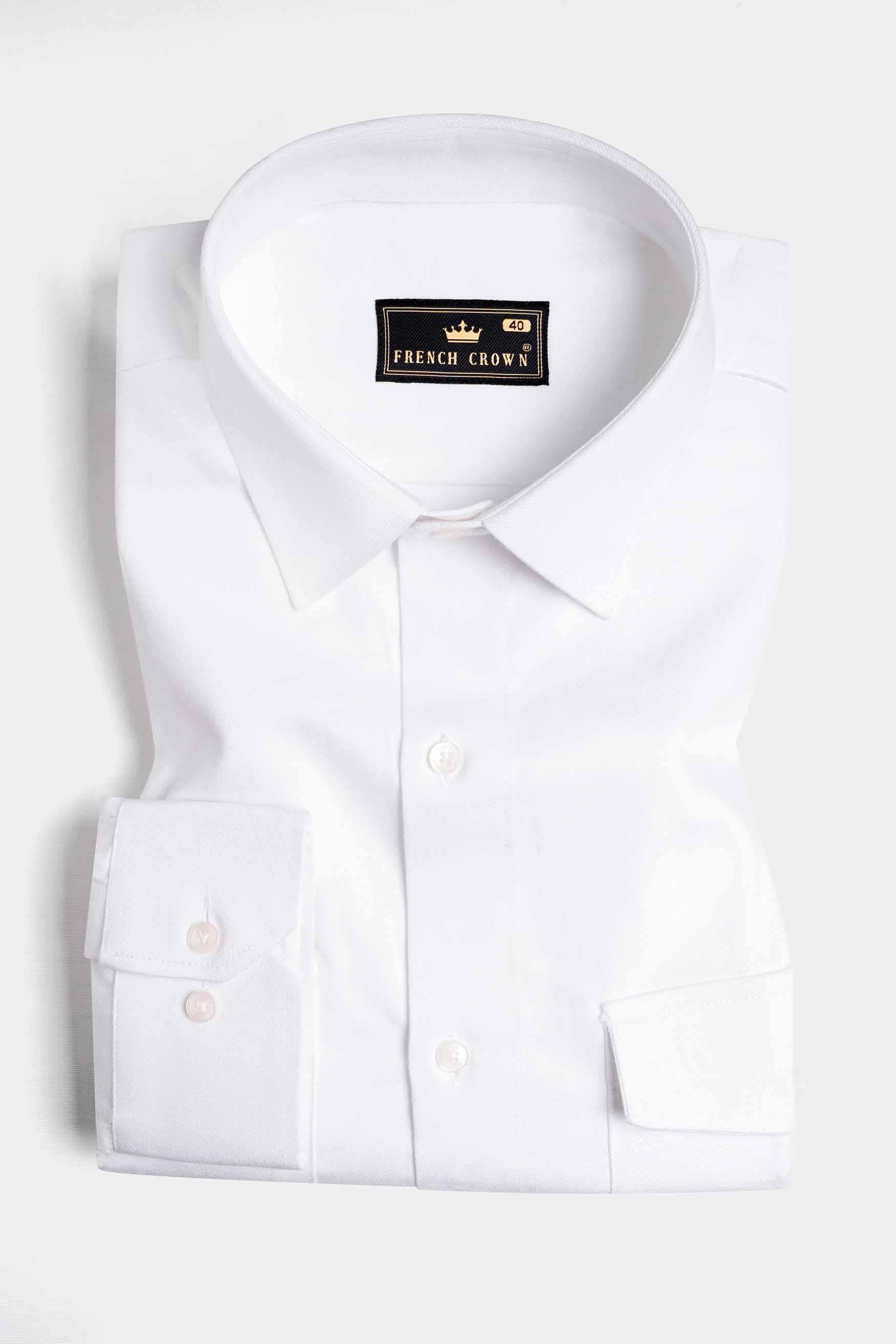 Bright White Royal Oxford Designer Overshirt