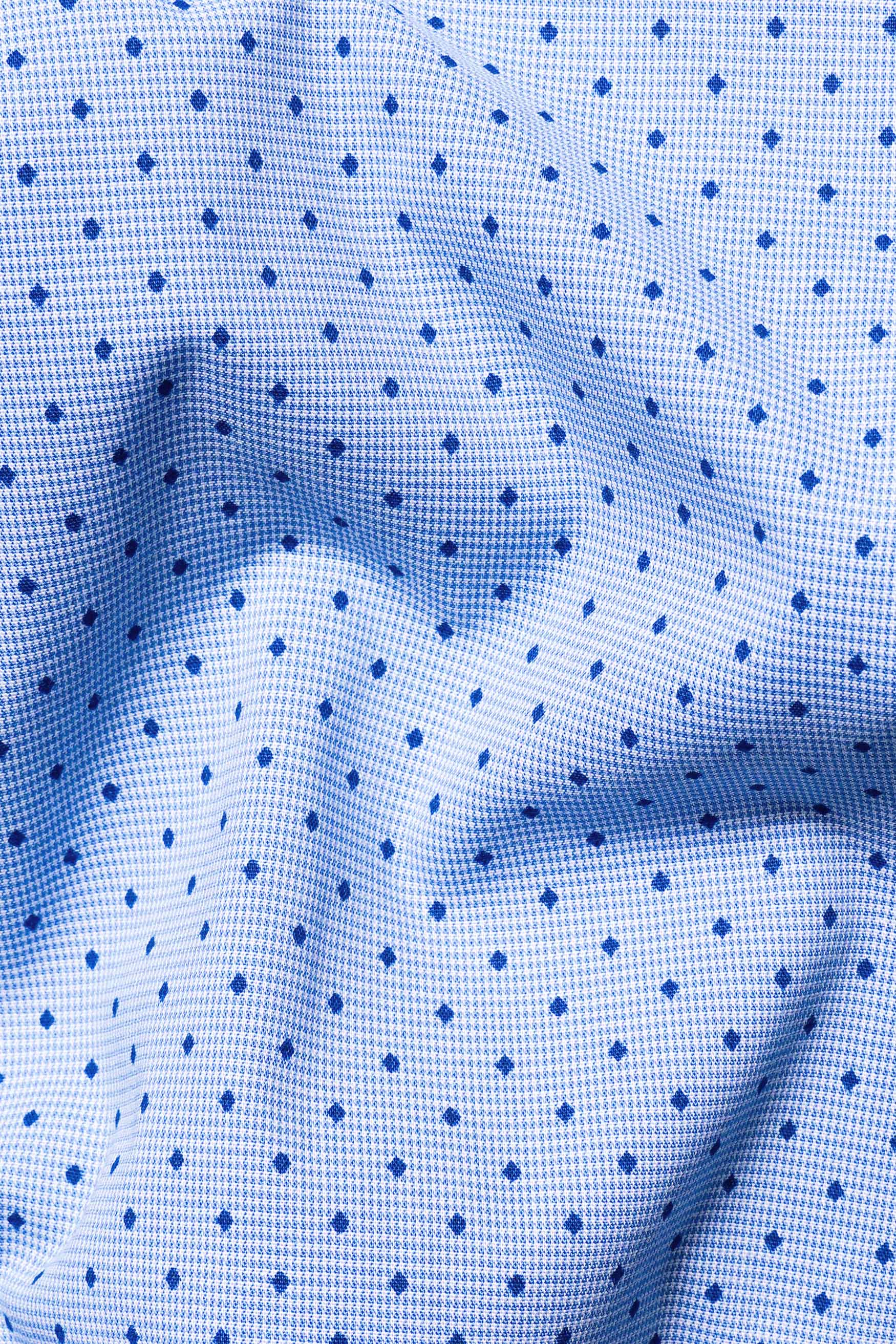 Glacier Blue and Smalt Blue Houndstooth Shirt