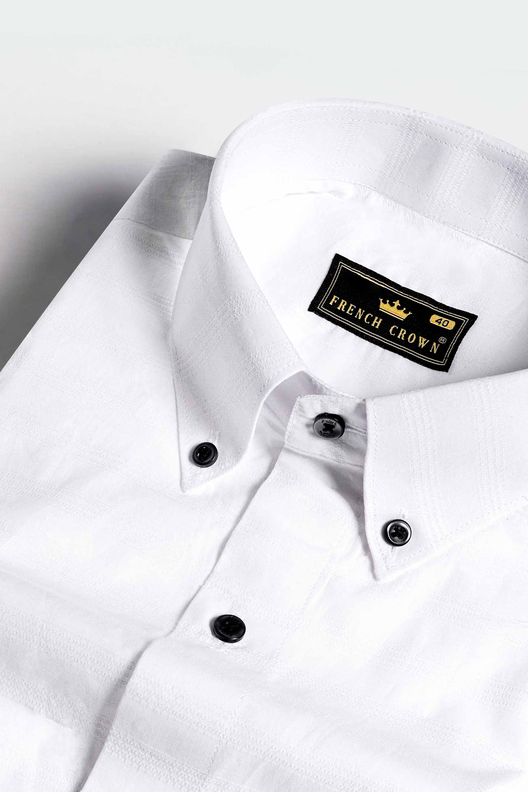 Bright White Dobby Textured Premium Giza Cotton Shirt 11413-BD-BLK-38, 11413-BD-BLK-H-38, 11413-BD-BLK-39, 11413-BD-BLK-H-39, 11413-BD-BLK-40, 11413-BD-BLK-H-40, 11413-BD-BLK-42, 11413-BD-BLK-H-42, 11413-BD-BLK-44, 11413-BD-BLK-H-44, 11413-BD-BLK-46, 11413-BD-BLK-H-46, 11413-BD-BLK-48, 11413-BD-BLK-H-48, 11413-BD-BLK-50, 11413-BD-BLK-H-50, 11413-BD-BLK-52, 11413-BD-BLK-H-52