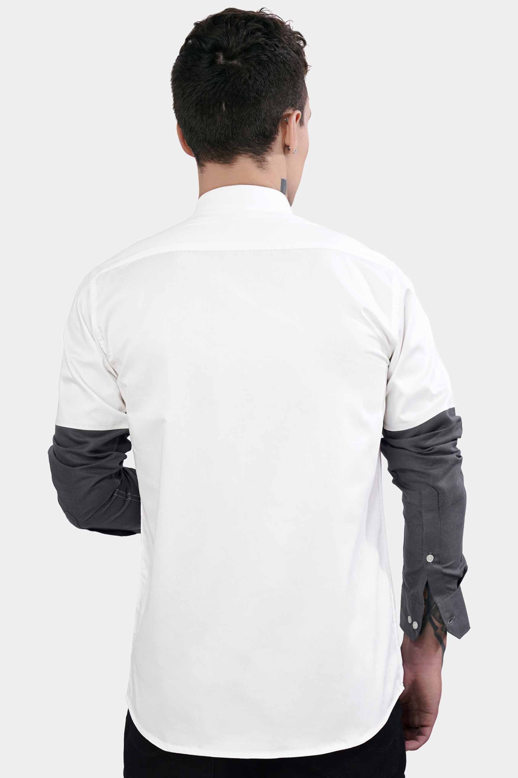 Bright White with Gravel Gray Subtle Sheen Super Soft Premium Cotton Designer Shirt 11422-BD-P191-38, 11422-BD-P191-H-38, 11422-BD-P191-39, 11422-BD-P191-H-39, 11422-BD-P191-40, 11422-BD-P191-H-40, 11422-BD-P191-42, 11422-BD-P191-H-42, 11422-BD-P191-44, 11422-BD-P191-H-44, 11422-BD-P191-46, 11422-BD-P191-H-46, 11422-BD-P191-48, 11422-BD-P191-H-48, 11422-BD-P191-50, 11422-BD-P191-H-50, 11422-BD-P191-52, 11422-BD-P191-H-52