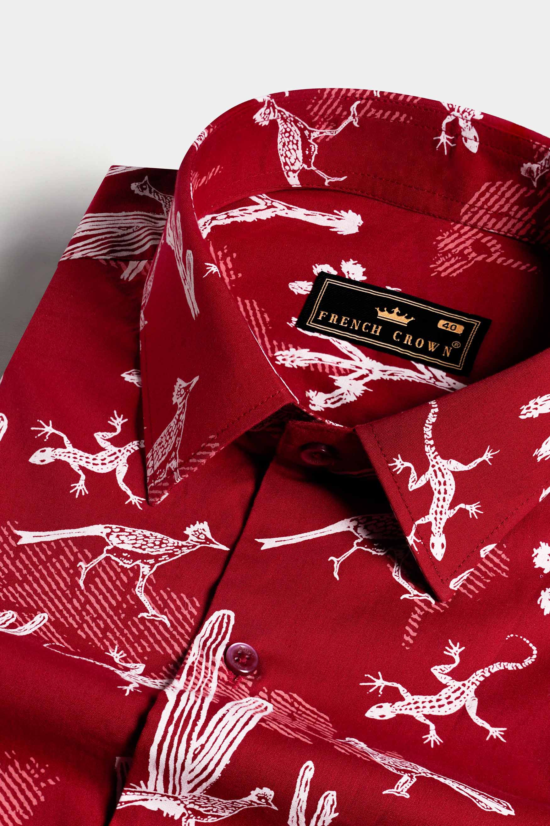 bright crimson shirt mens