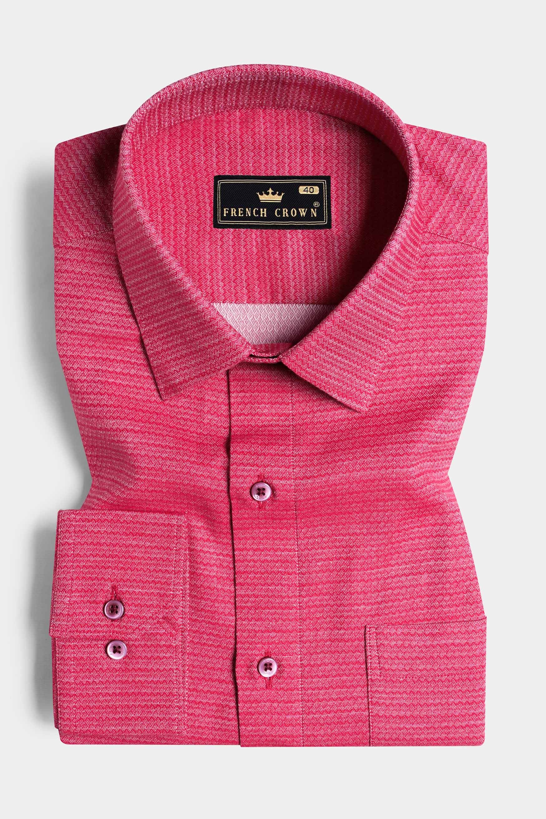 Mandy Pink Dobby Textured Premium Giza Cotton Shirt 11453-MN-38, 11453-MN-H-38, 11453-MN-39, 11453-MN-H-39, 11453-MN-40, 11453-MN-H-40, 11453-MN-42, 11453-MN-H-42, 11453-MN-44, 11453-MN-H-44, 11453-MN-46, 11453-MN-H-46, 11453-MN-48, 11453-MN-H-48, 11453-MN-50, 11453-MN-H-50, 11453-MN-52, 11453-MN-H-52