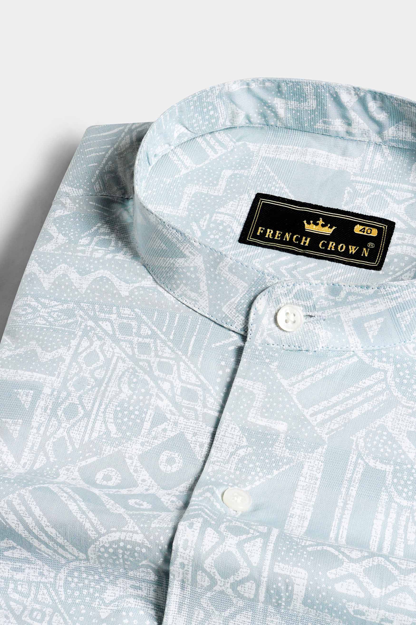 Geyser Gray and White Dobby Textured Premium Giza Cotton Shirt 11461-M-38, 11461-M-H-38, 11461-M-39, 11461-M-H-39, 11461-M-40, 11461-M-H-40, 11461-M-42, 11461-M-H-42, 11461-M-44, 11461-M-H-44, 11461-M-46, 11461-M-H-46, 11461-M-48, 11461-M-H-48, 11461-M-50, 11461-M-H-50, 11461-M-52, 11461-M-H-52