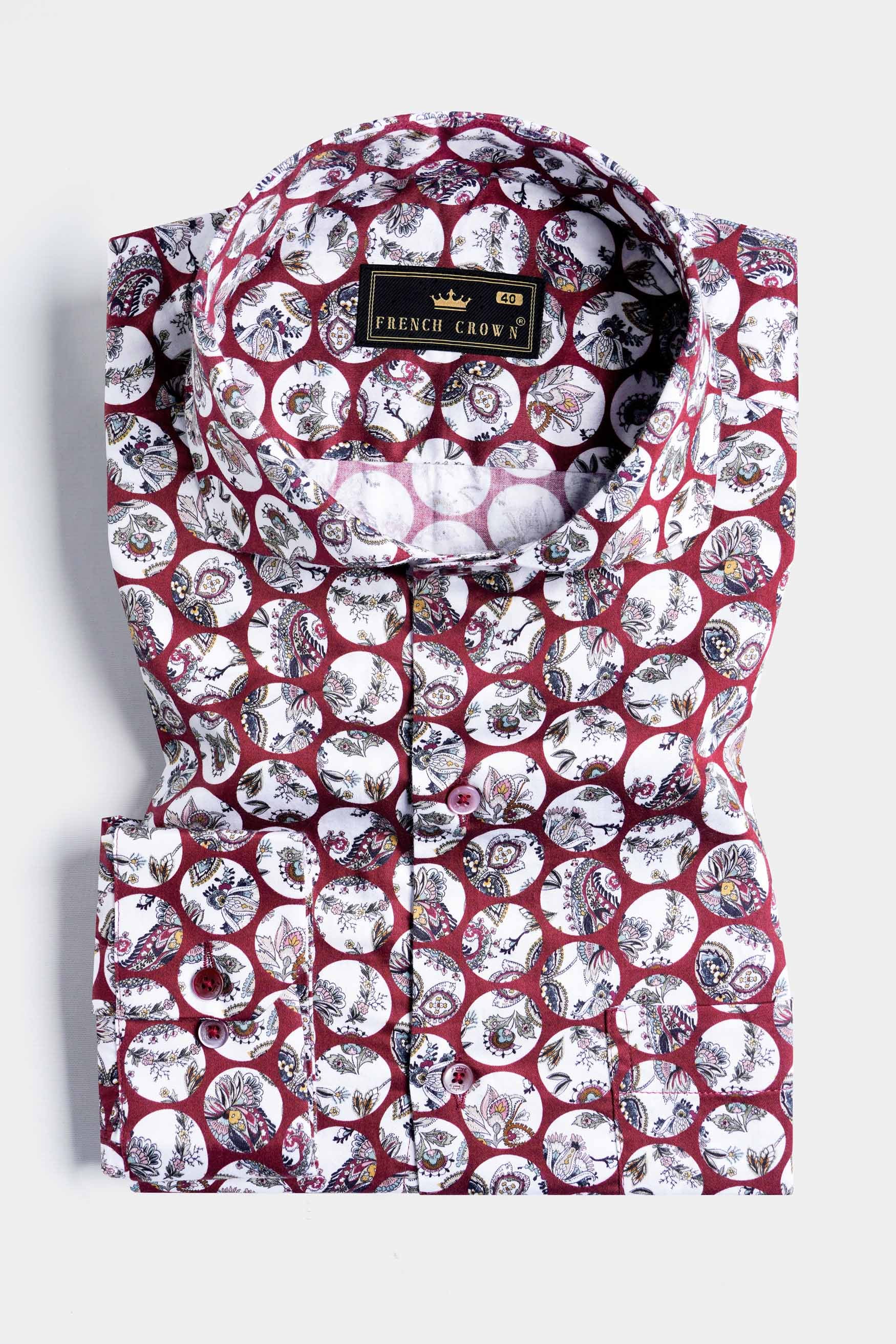 Persian Plum Maroon and White Multicolour Floral Printed Subtle Sheen Super Soft Premium Cotton Designer Shirt 11476-CA-MN-38, 11476-CA-MN-H-38, 11476-CA-MN-39, 11476-CA-MN-H-39, 11476-CA-MN-40, 11476-CA-MN-H-40, 11476-CA-MN-42, 11476-CA-MN-H-42, 11476-CA-MN-44, 11476-CA-MN-H-44, 11476-CA-MN-46, 11476-CA-MN-H-46, 11476-CA-MN-48, 11476-CA-MN-H-48, 11476-CA-MN-50, 11476-CA-MN-H-50, 11476-CA-MN-52, 11476-CA-MN-H-52