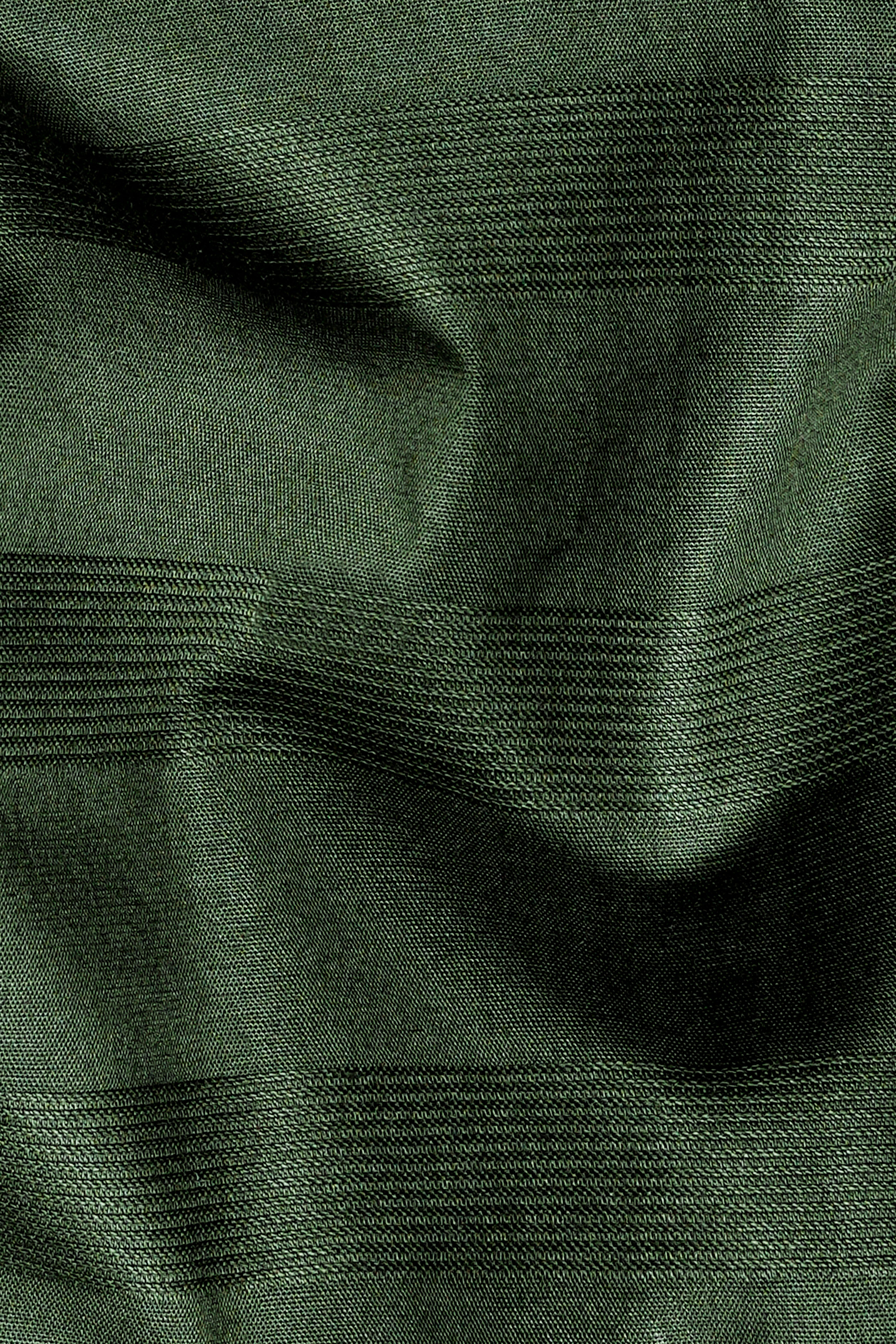 Finch Green Dobby Textured Premium Giza Cotton Shirt