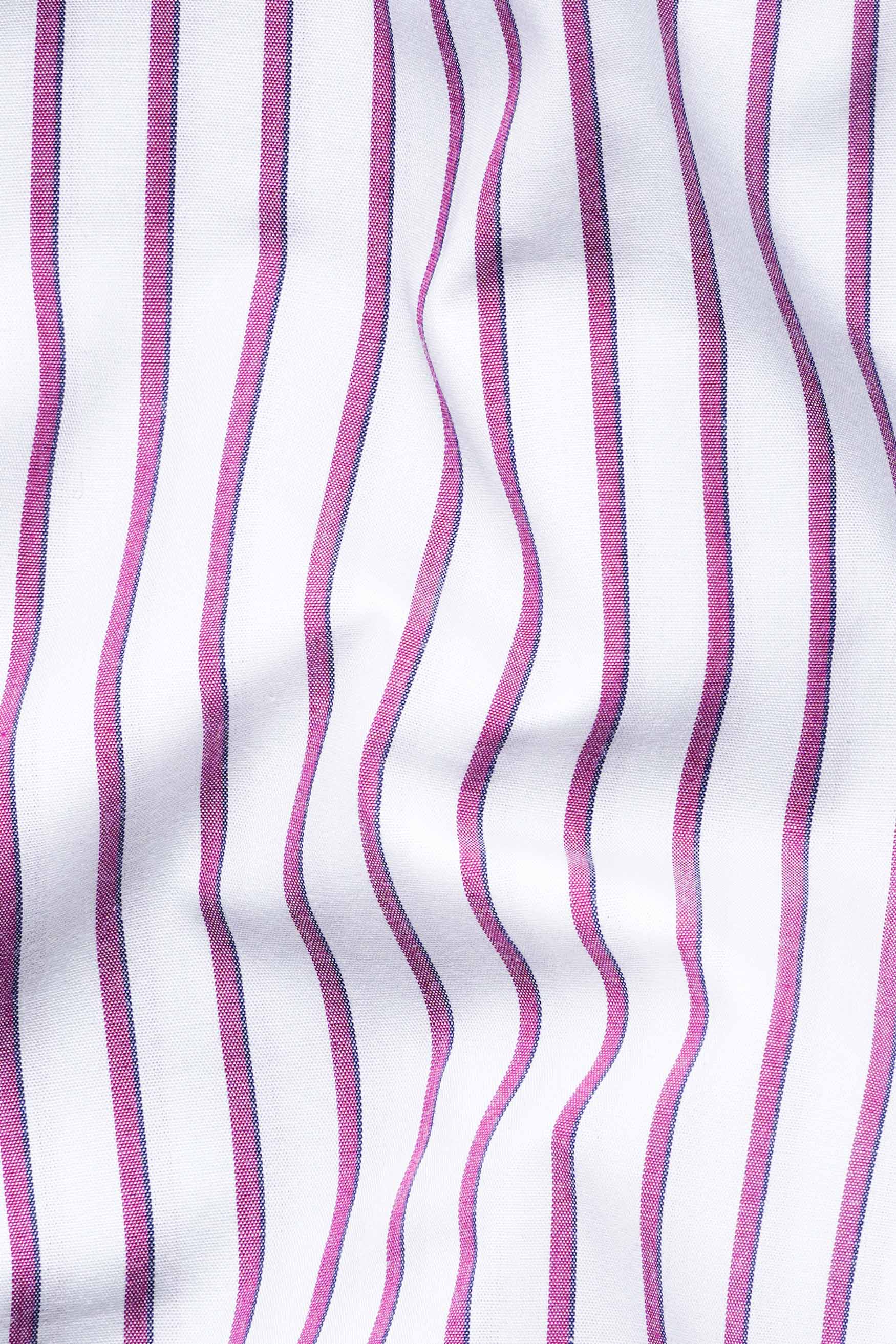 Bright White and Pansy Pink Striped Premium Cotton Shirt 11492-CA-38, 11492-CA-H-38, 11492-CA-39, 11492-CA-H-39, 11492-CA-40, 11492-CA-H-40, 11492-CA-42, 11492-CA-H-42, 11492-CA-44, 11492-CA-H-44, 11492-CA-46, 11492-CA-H-46, 11492-CA-48, 11492-CA-H-48, 11492-CA-50, 11492-CA-H-50, 11492-CA-52, 11492-CA-H-52