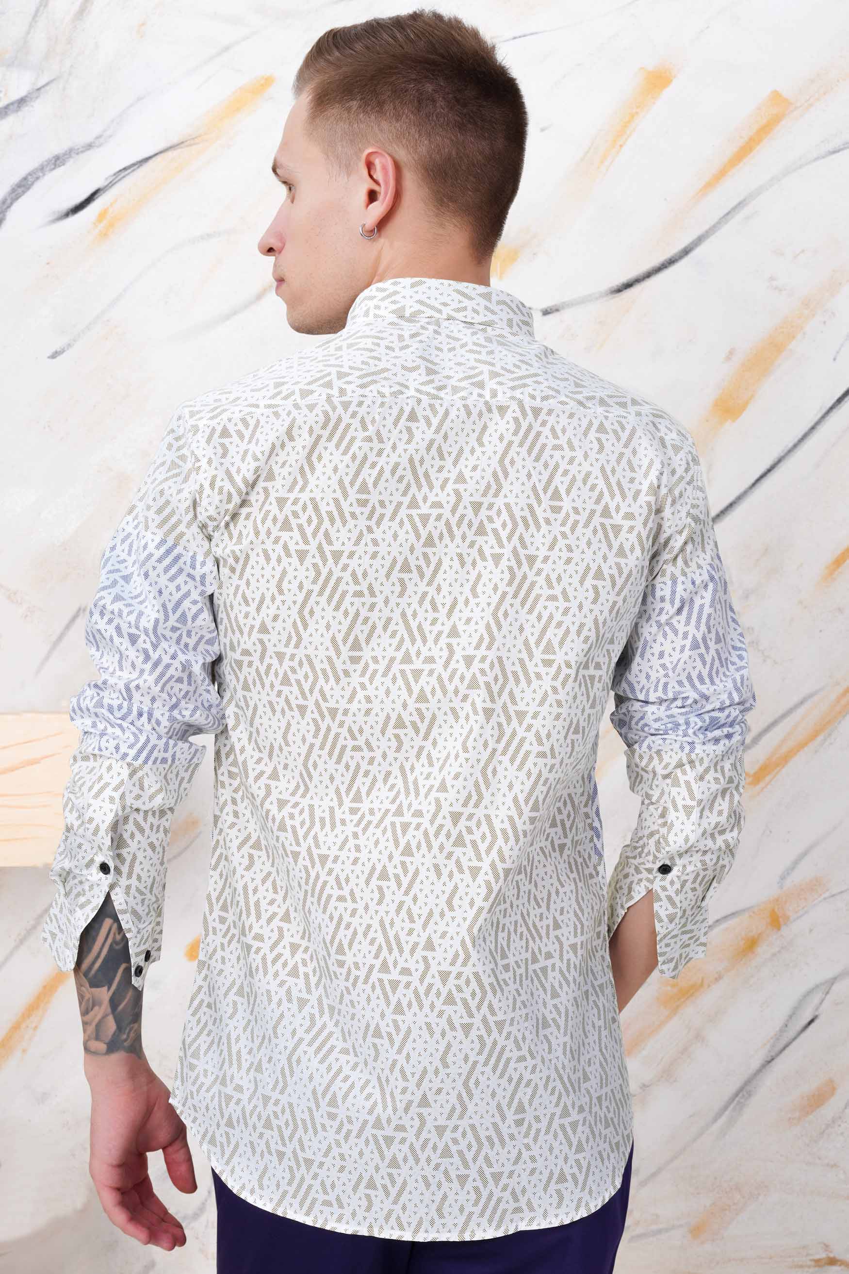 Bright White with Cork Brown and Nile Blue Printed Subtle Sheen Super Soft Premium Cotton Designer Shirt 11567-BLK-FP-38, 11567-BLK-FP-H-38, 11567-BLK-FP-39, 11567-BLK-FP-H-39, 11567-BLK-FP-40, 11567-BLK-FP-H-40, 11567-BLK-FP-42, 11567-BLK-FP-H-42, 11567-BLK-FP-44, 11567-BLK-FP-H-44, 11567-BLK-FP-46, 11567-BLK-FP-H-46, 11567-BLK-FP-48, 11567-BLK-FP-H-48, 11567-BLK-FP-50, 11567-BLK-FP-H-50, 11567-BLK-FP-52, 11567-BLK-FP-H-52