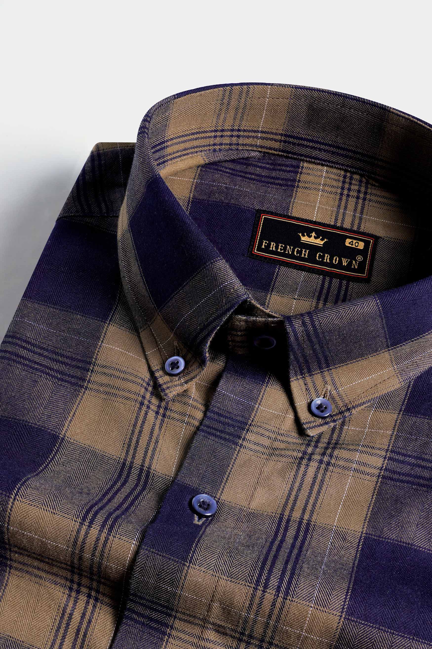 Mocha Brown and Haiti Blue Twill Plaid Premium Cotton Shirt 11569-BD-BLE-38, 11569-BD-BLE-H-38, 11569-BD-BLE-39, 11569-BD-BLE-H-39, 11569-BD-BLE-40, 11569-BD-BLE-H-40, 11569-BD-BLE-42, 11569-BD-BLE-H-42, 11569-BD-BLE-44, 11569-BD-BLE-H-44, 11569-BD-BLE-46, 11569-BD-BLE-H-46, 11569-BD-BLE-48, 11569-BD-BLE-H-48, 11569-BD-BLE-50, 11569-BD-BLE-H-50, 11569-BD-BLE-52, 11569-BD-BLE-H-52