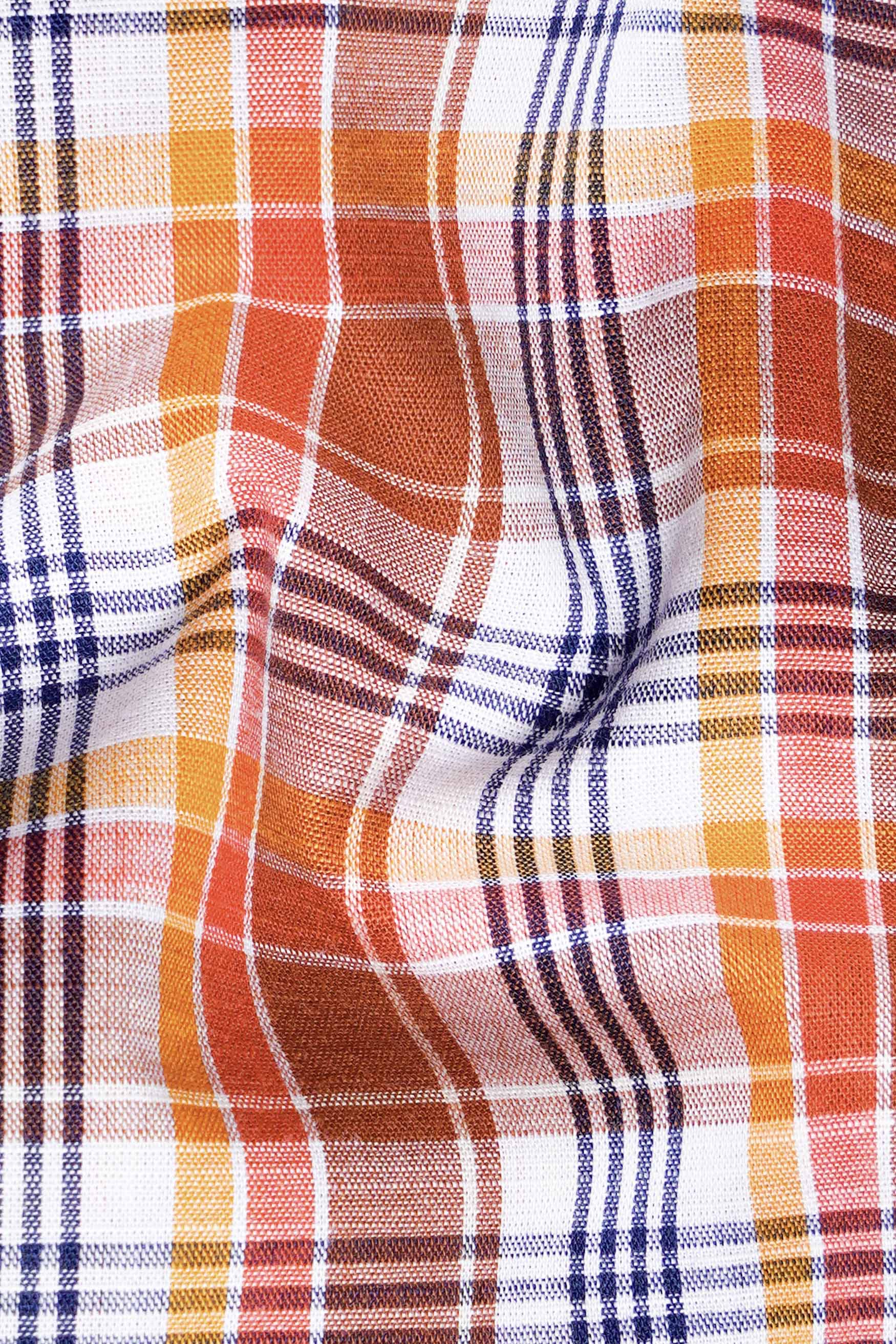 Cognac Brown and White Multicolour Checkered Premium Cotton Shirt 11573-M-BLE-38, 11573-M-BLE-H-38, 11573-M-BLE-39, 11573-M-BLE-H-39, 11573-M-BLE-40, 11573-M-BLE-H-40, 11573-M-BLE-42, 11573-M-BLE-H-42, 11573-M-BLE-44, 11573-M-BLE-H-44, 11573-M-BLE-46, 11573-M-BLE-H-46, 11573-M-BLE-48, 11573-M-BLE-H-48, 11573-M-BLE-50, 11573-M-BLE-H-50, 11573-M-BLE-52, 11573-M-BLE-H-52
