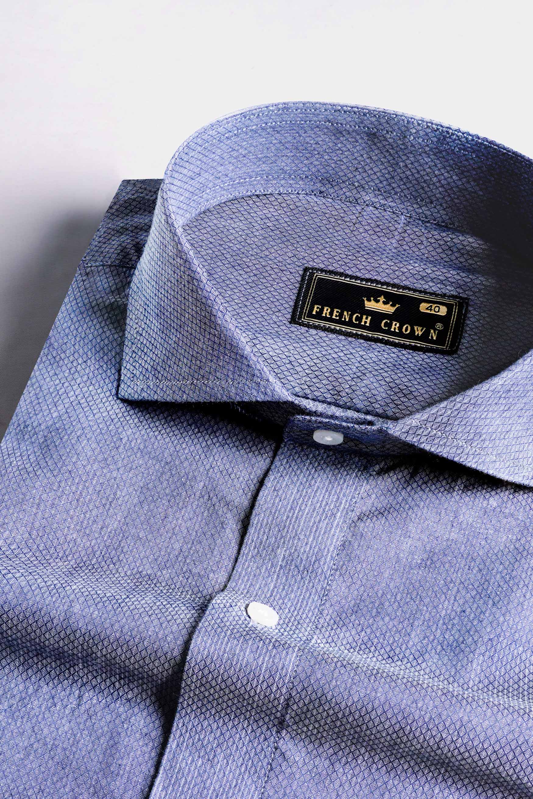 Kimberly Blue Dobby Textured Premium Giza Cotton Shirt 11589-CA-38, 11589-CA-H-38, 11589-CA-39, 11589-CA-H-39, 11589-CA-40, 11589-CA-H-40, 11589-CA-42, 11589-CA-H-42, 11589-CA-44, 11589-CA-H-44, 11589-CA-46, 11589-CA-H-46, 11589-CA-48, 11589-CA-H-48, 11589-CA-50, 11589-CA-H-50, 11589-CA-52, 11589-CA-H-52