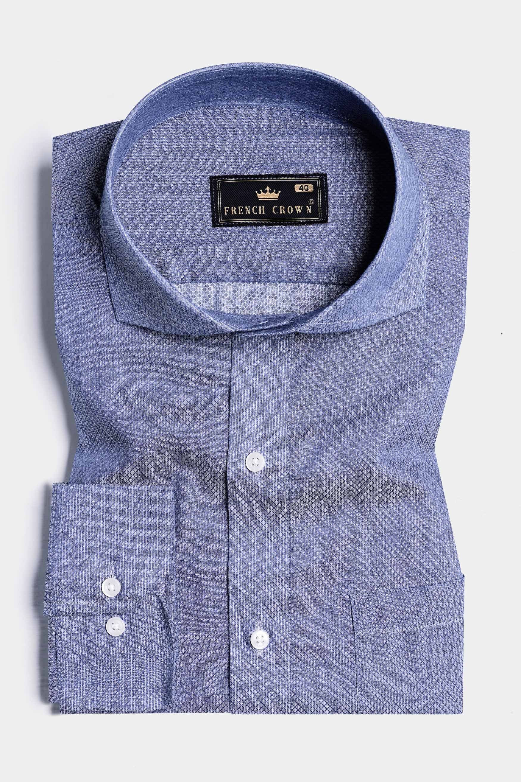 Kimberly Blue Dobby Textured Premium Giza Cotton Shirt 11589-CA-38, 11589-CA-H-38, 11589-CA-39, 11589-CA-H-39, 11589-CA-40, 11589-CA-H-40, 11589-CA-42, 11589-CA-H-42, 11589-CA-44, 11589-CA-H-44, 11589-CA-46, 11589-CA-H-46, 11589-CA-48, 11589-CA-H-48, 11589-CA-50, 11589-CA-H-50, 11589-CA-52, 11589-CA-H-52