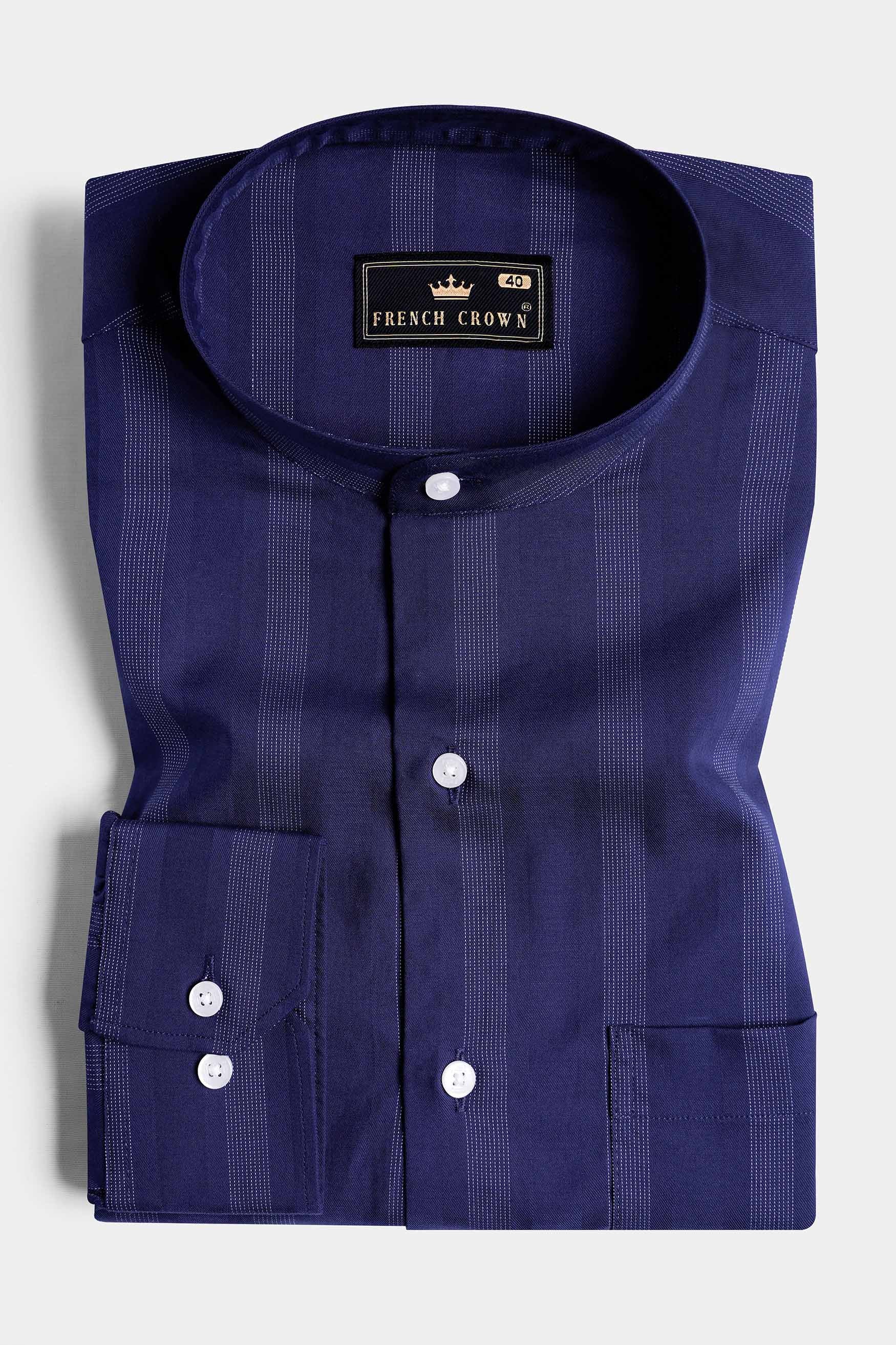 Haiti Blue and White Striped Dobby Textured Premium Giza Cotton Shirt 11600-M-38, 11600-M-H-38, 11600-M-39, 11600-M-H-39, 11600-M-40, 11600-M-H-40, 11600-M-42, 11600-M-H-42, 11600-M-44, 11600-M-H-44, 11600-M-46, 11600-M-H-46, 11600-M-48, 11600-M-H-48, 11600-M-50, 11600-M-H-50, 11600-M-52, 11600-M-H-52