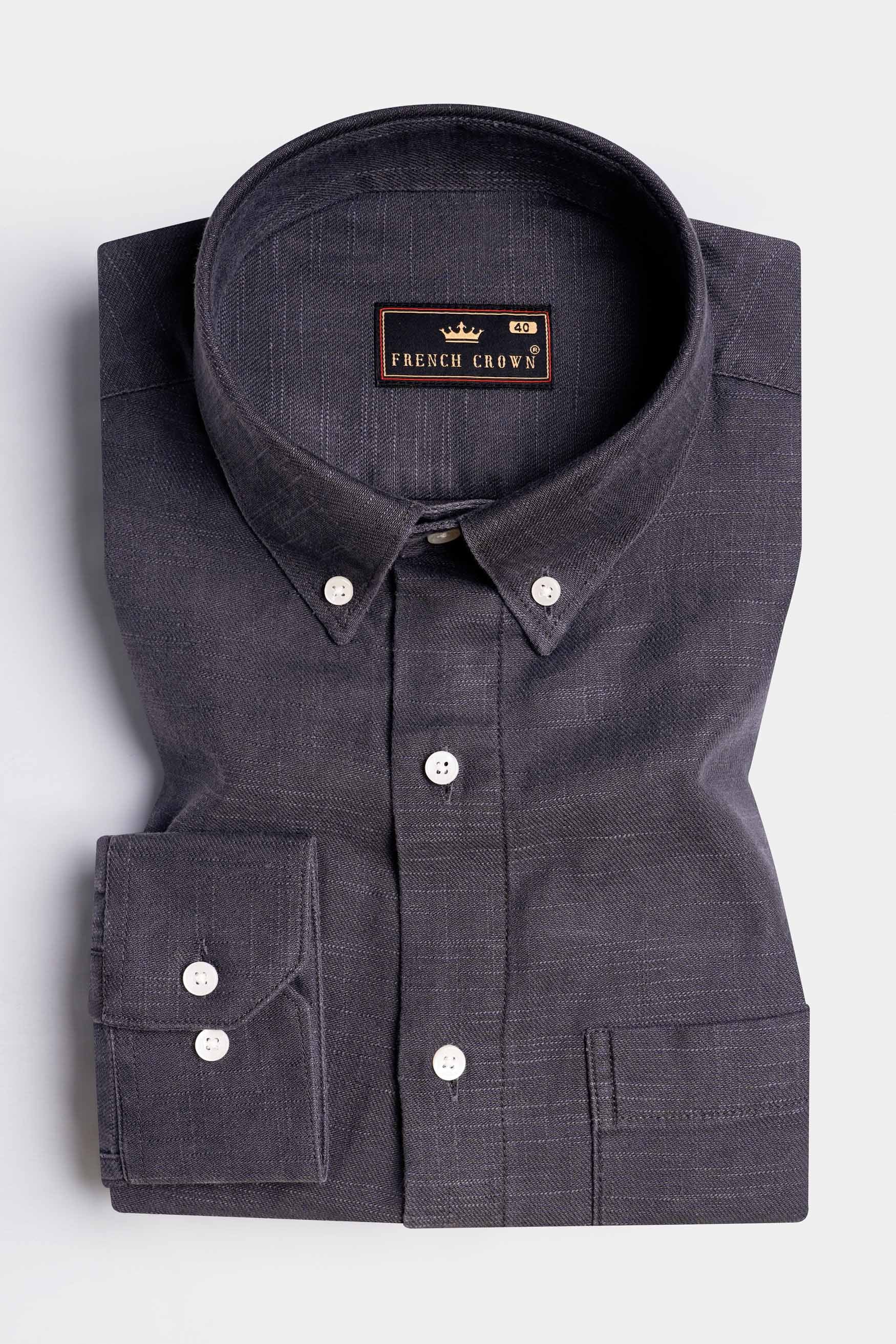 Iridium Gray Chambray Button Down Shirt 11602-BD-38, 11602-BD-H-38, 11602-BD-39, 11602-BD-H-39, 11602-BD-40, 11602-BD-H-40, 11602-BD-42, 11602-BD-H-42, 11602-BD-44, 11602-BD-H-44, 11602-BD-46, 11602-BD-H-46, 11602-BD-48, 11602-BD-H-48, 11602-BD-50, 11602-BD-H-50, 11602-BD-52, 11602-BD-H-52
