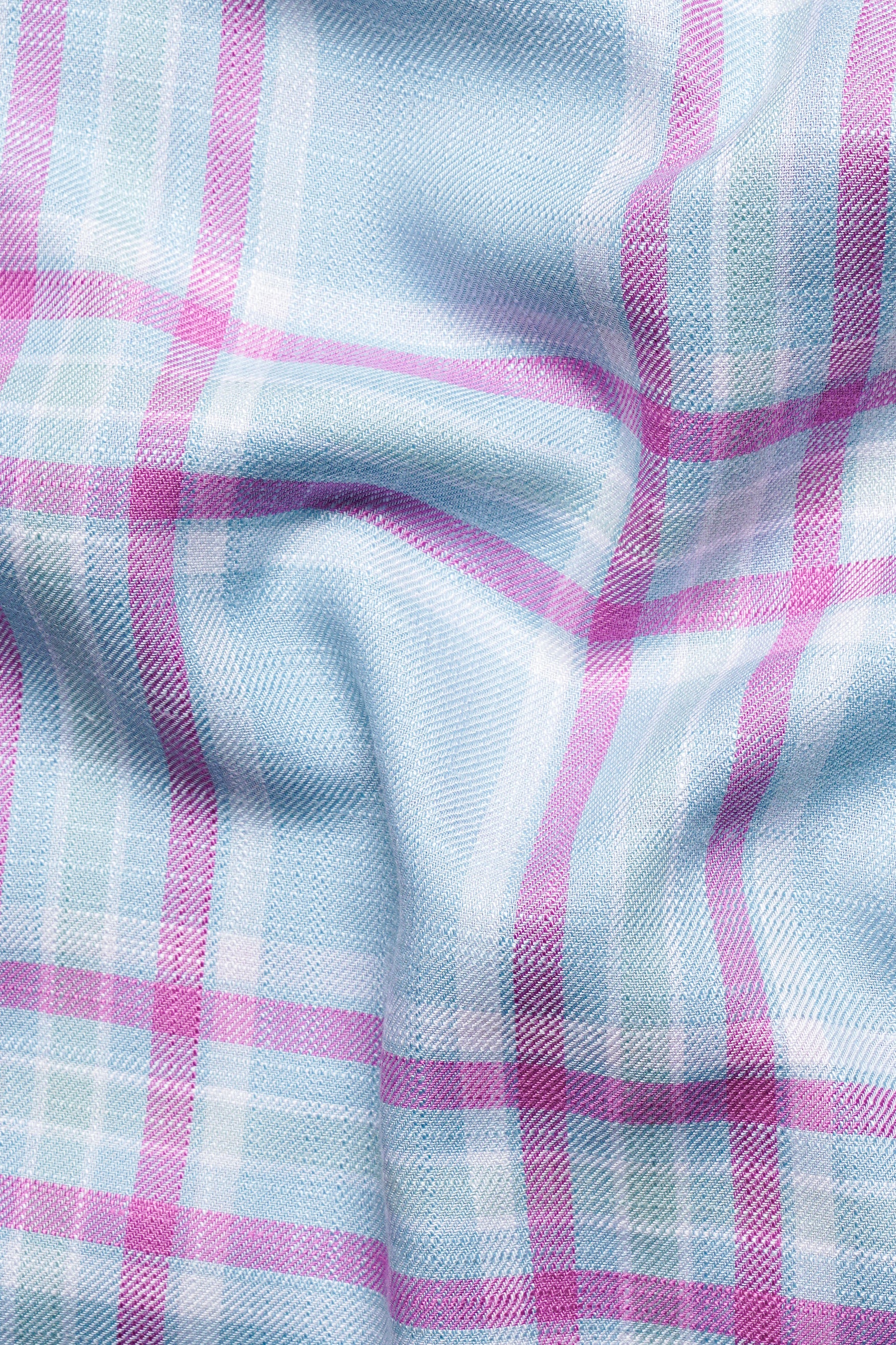 Spindle Blue and Fuchsia Pink Twill Plaid Premium Cotton Shirt 11699-M-38, 11699-M-H-38, 11699-M-39, 11699-M-H-39, 11699-M-40, 11699-M-H-40, 11699-M-42, 11699-M-H-42, 11699-M-44, 11699-M-H-44, 11699-M-46, 11699-M-H-46, 11699-M-48, 11699-M-H-48, 11699-M-50, 11699-M-H-50, 11699-M-52, 11699-M-H-52