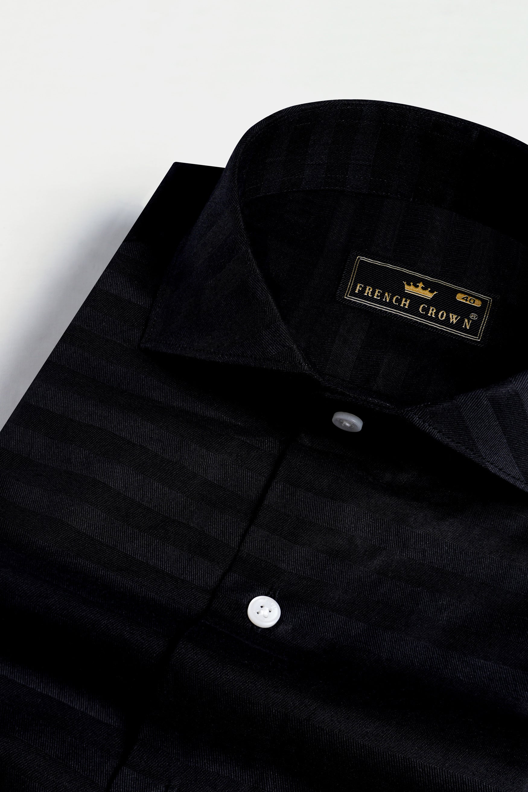 Jade Black Striped Dobby Textured Premium Giza Cotton Shirt 11702-CA-38, 11702-CA-H-38, 11702-CA-39, 11702-CA-H-39, 11702-CA-40, 11702-CA-H-40, 11702-CA-42, 11702-CA-H-42, 11702-CA-44, 11702-CA-H-44, 11702-CA-46, 11702-CA-H-46, 11702-CA-48, 11702-CA-H-48, 11702-CA-50, 11702-CA-H-50, 11702-CA-52, 11702-CA-H-52