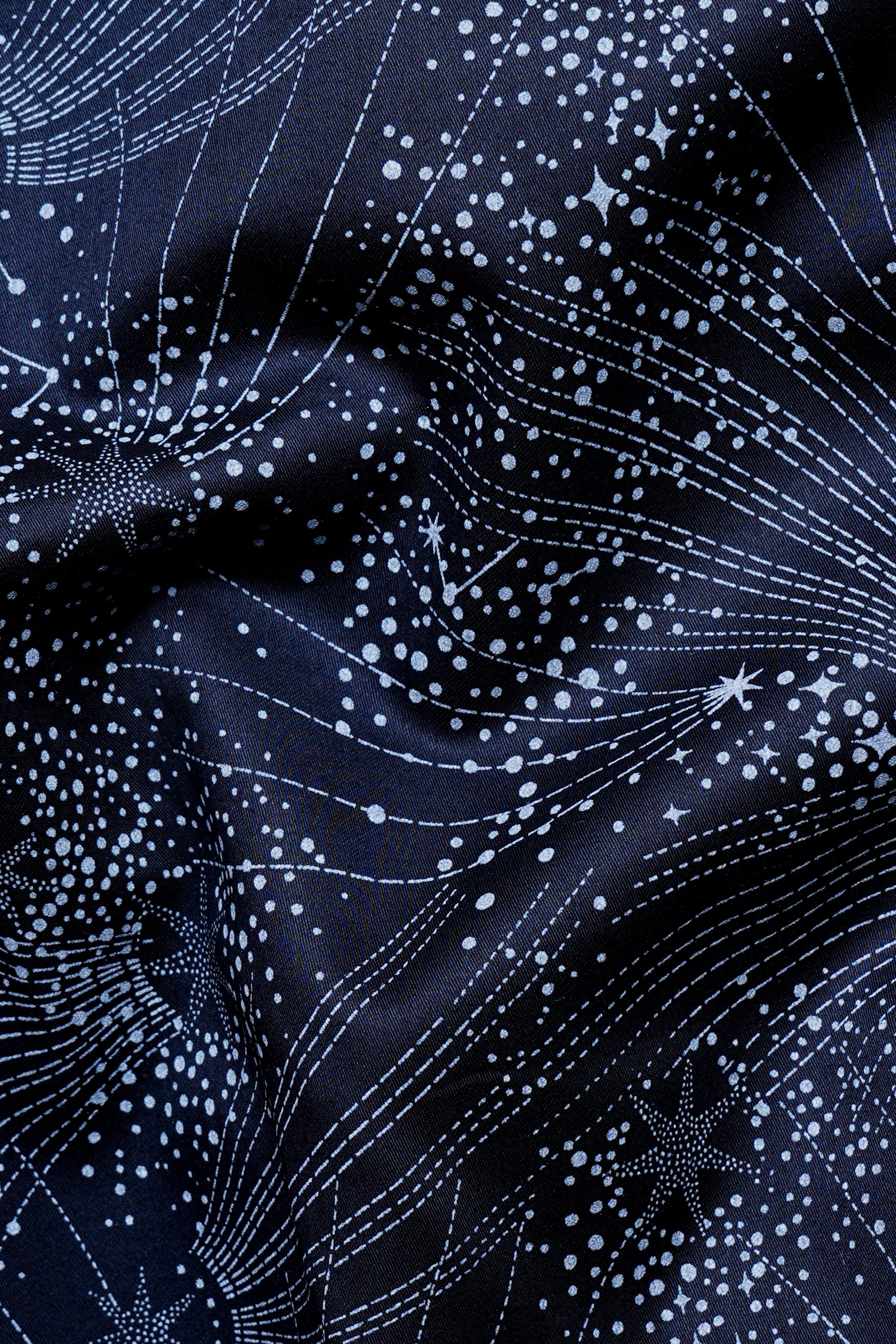 Cinder Blue Leaves Printed Subtle Sheen Super Soft Premium Cotton Shirt 11718-CC-BLK-SS-38, 11718-CC-BLK-SS-39, 11718-CC-BLK-SS-40, 11718-CC-BLK-SS-42, 11718-CC-BLK-SS-44, 11718-CC-BLK-SS-46, 11718-CC-BLK-SS-48, 11718-CC-BLK-SS-50, 11718-CC-BLK-SS-52
