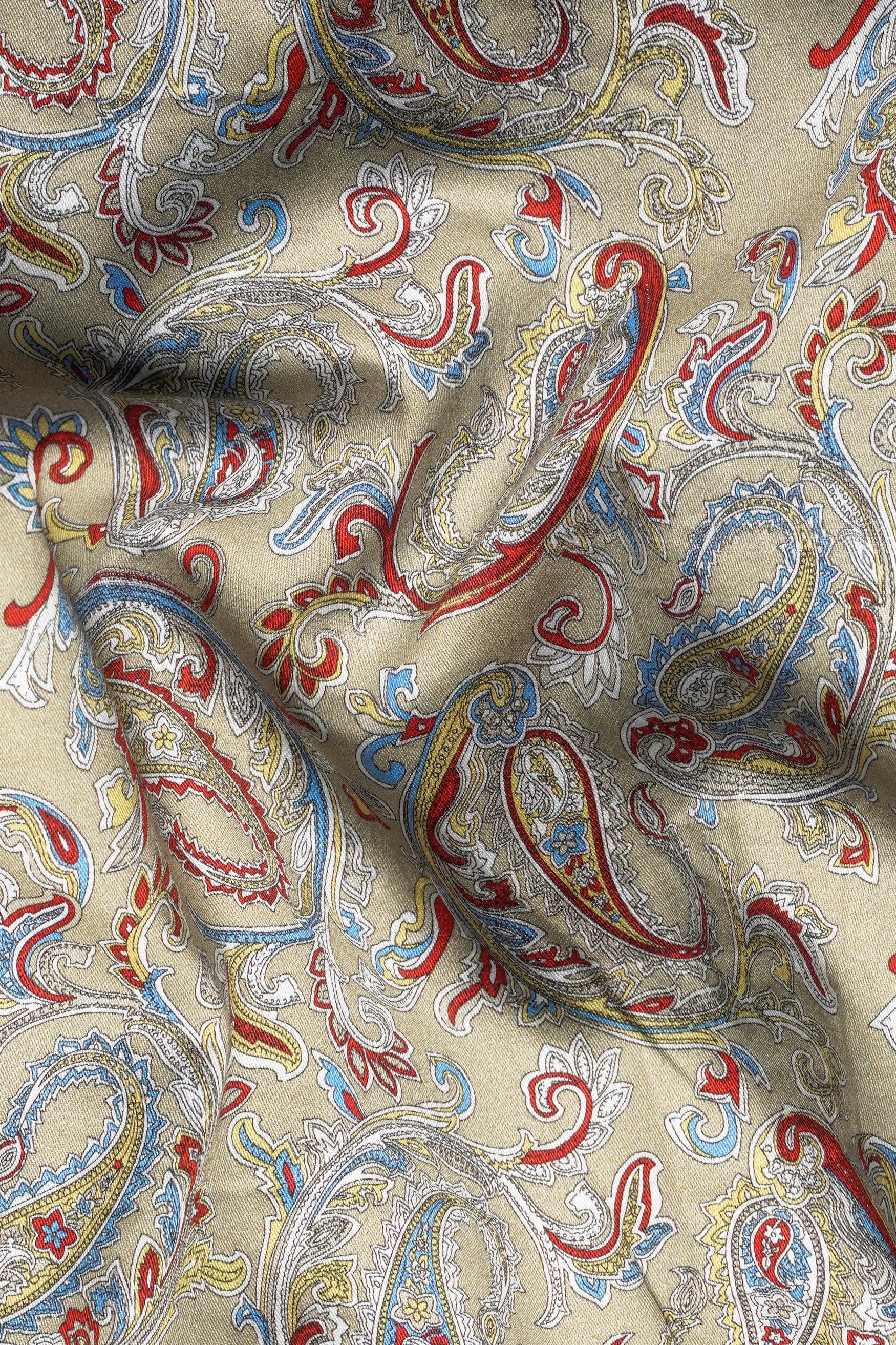 Pavlova Brown and Stiletto Red Multicolour Paisley Printed with White Cuffs and Collar Subtle Sheen Super Soft Premium Cotton Shirt 11736-WCC-38, 11736-WCC-H-38, 11736-WCC-39, 11736-WCC-H-39, 11736-WCC-40, 11736-WCC-H-40, 11736-WCC-42, 11736-WCC-H-42, 11736-WCC-44, 11736-WCC-H-44, 11736-WCC-46, 11736-WCC-H-46, 11736-WCC-48, 11736-WCC-H-48, 11736-WCC-50, 11736-WCC-H-50, 11736-WCC-52, 11736-WCC-H-52