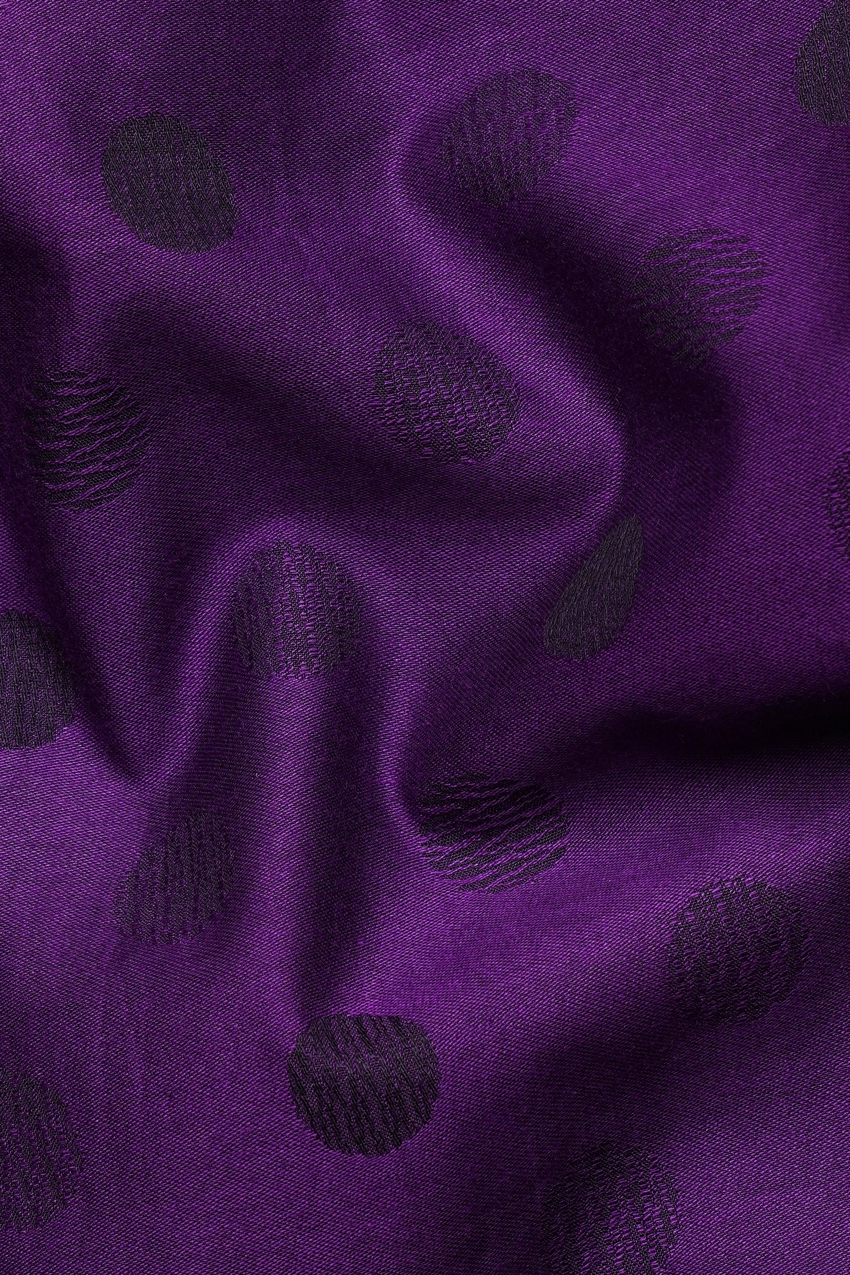 Valentino Purple with Haiti Blue and Plum Purple Polka Dotted Jacquard Textured Premium Giza Cotton Shirt 11751-M-BLK-38, 11751-M-BLK-H-38, 11751-M-BLK-39, 11751-M-BLK-H-39, 11751-M-BLK-40, 11751-M-BLK-H-40, 11751-M-BLK-42, 11751-M-BLK-H-42, 11751-M-BLK-44, 11751-M-BLK-H-44, 11751-M-BLK-46, 11751-M-BLK-H-46, 11751-M-BLK-48, 11751-M-BLK-H-48, 11751-M-BLK-50, 11751-M-BLK-H-50, 11751-M-BLK-52, 11751-M-BLK-H-52