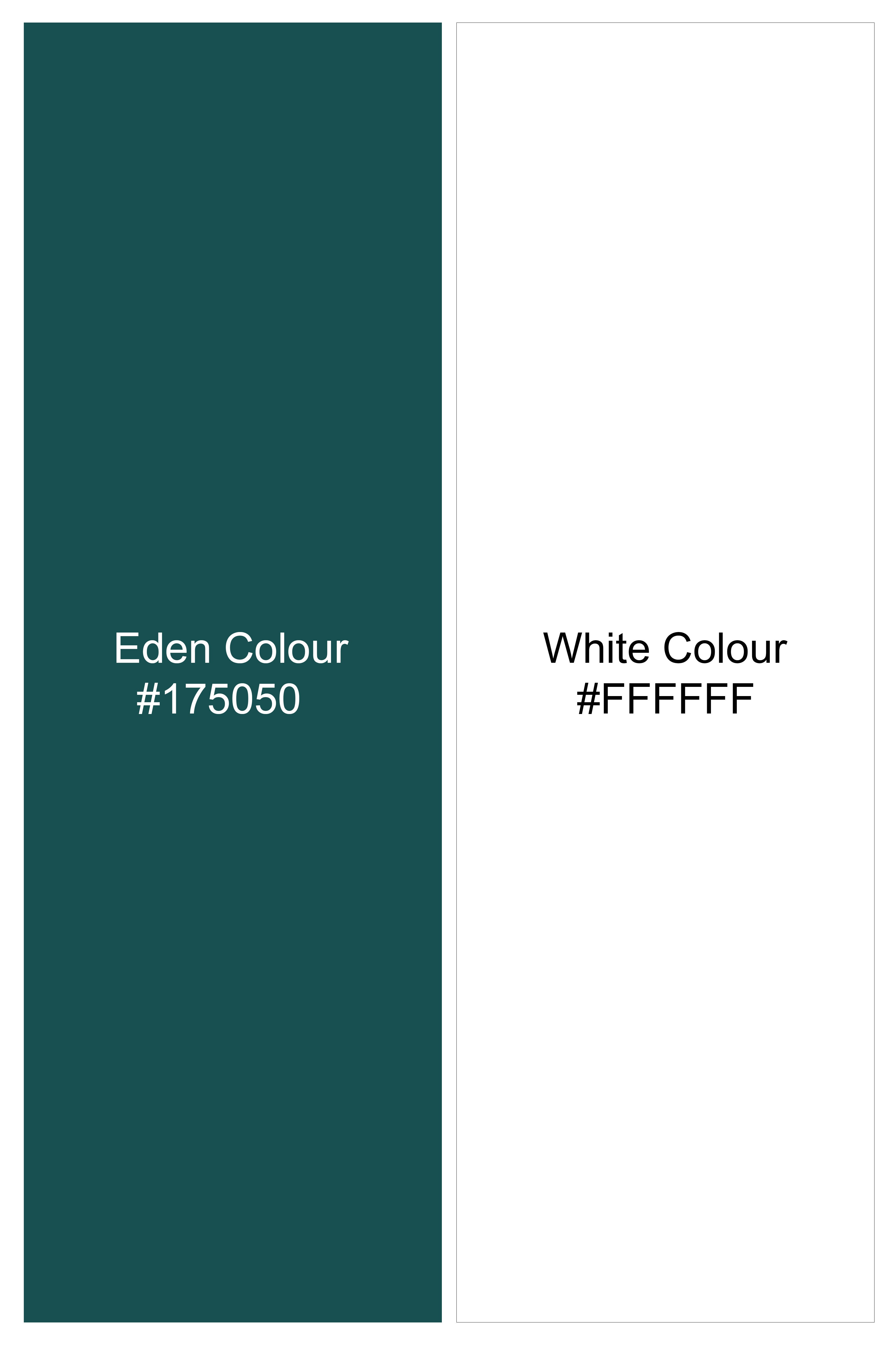 Eden Green Dobby Textured Premium Giza Cotton Shirt