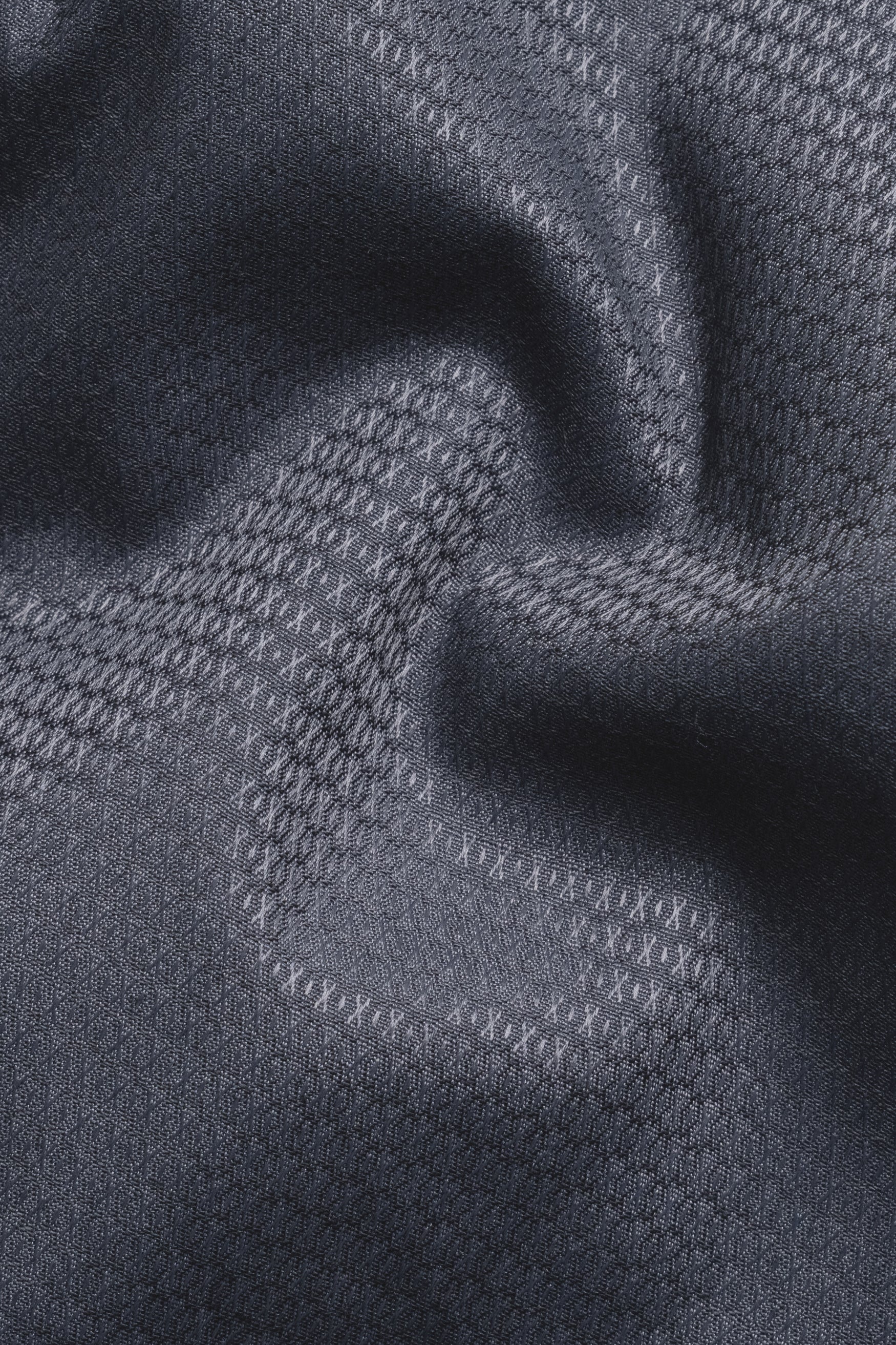 Gunmetal Gray Dobby Textured Premium Giza Cotton Shirt