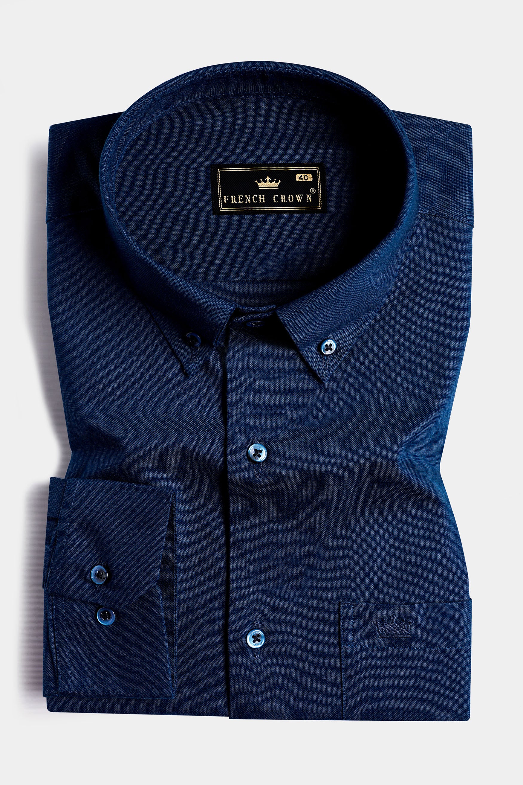 Astros Blue Royal Oxford Button Down Shirt