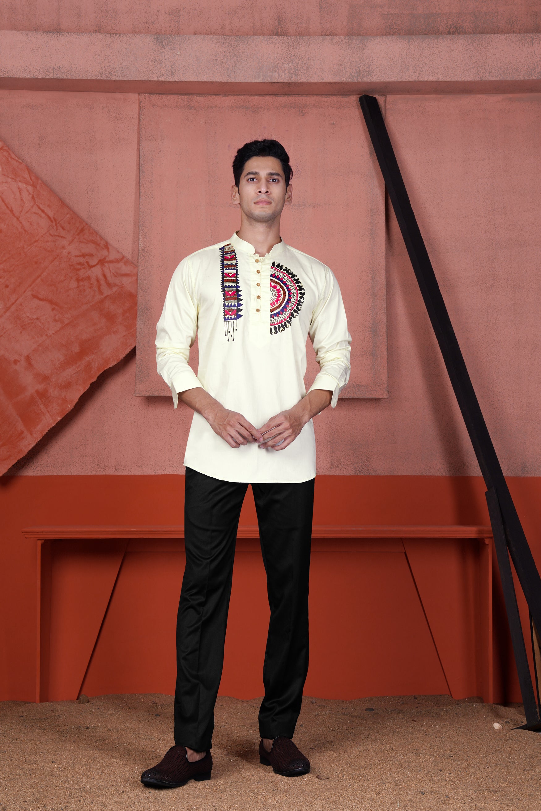 Almond Cream Mandala Art Hand Painted Subtle Sheen Super Soft Premium Cotton Designer Shirt 11944-KS-ART-38, 11944-KS-ART-H-38, 11944-KS-ART-39, 11944-KS-ART-H-39, 11944-KS-ART-40, 11944-KS-ART-H-40, 11944-KS-ART-42, 11944-KS-ART-H-42, 11944-KS-ART-44, 11944-KS-ART-H-44, 11944-KS-ART-46, 11944-KS-ART-H-46, 11944-KS-ART-48, 11944-KS-ART-H-48, 11944-KS-ART-50, 11944-KS-ART-H-50, 11944-KS-ART-52, 11944-KS-ART-H-52