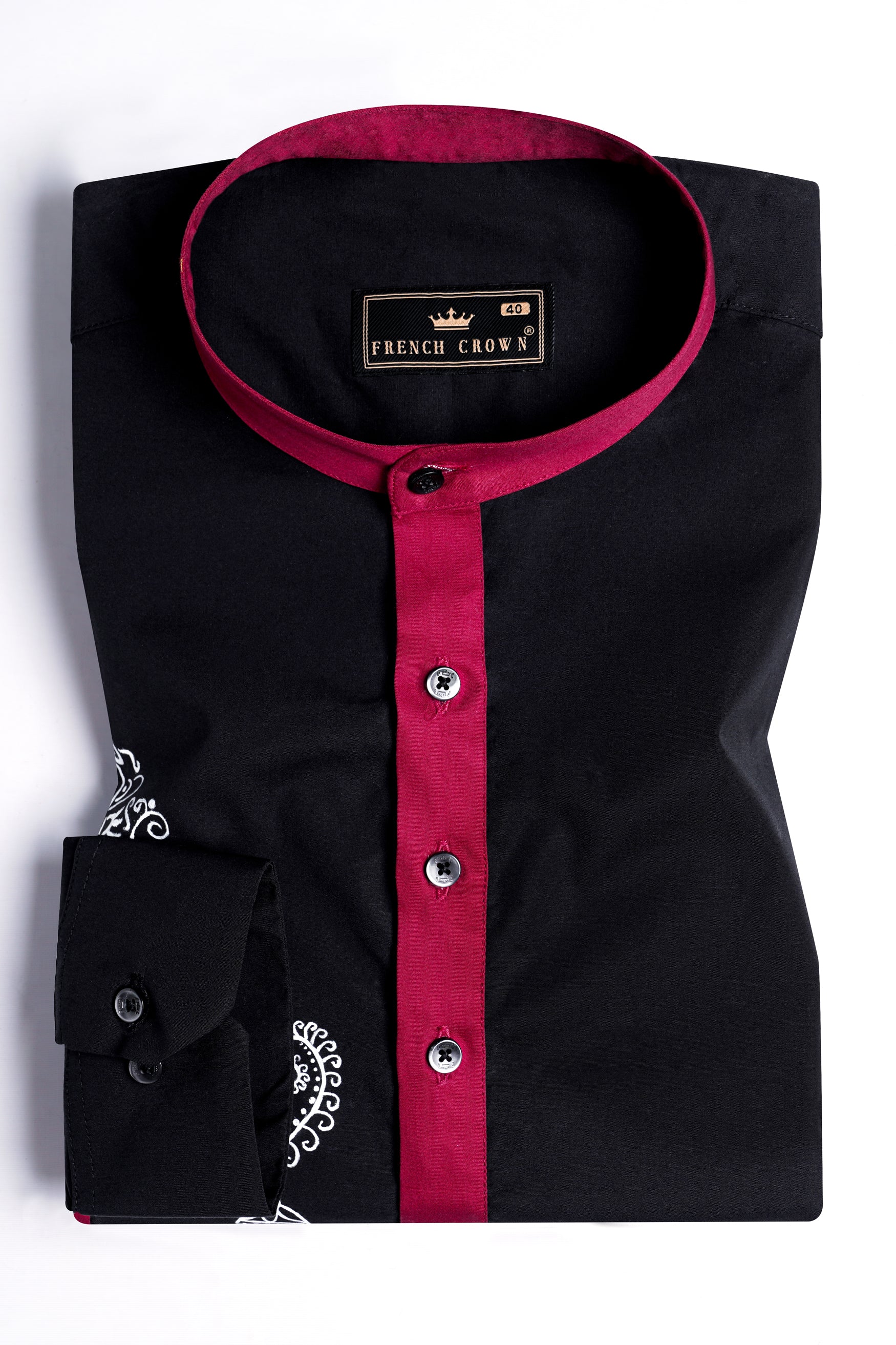 Jade Black and Bordeaux Maroon Kali Maa Hand Painted Subtle Sheen Super Soft Premium Cotton Designer Kurta Shirt 11945-M-KS-BLK-38, 11945-M-KS-BLK-H-38, 11945-M-KS-BLK-39, 11945-M-KS-BLK-H-39, 11945-M-KS-BLK-40, 11945-M-KS-BLK-H-40, 11945-M-KS-BLK-42, 11945-M-KS-BLK-H-42, 11945-M-KS-BLK-44, 11945-M-KS-BLK-H-44, 11945-M-KS-BLK-46, 11945-M-KS-BLK-H-46, 11945-M-KS-BLK-48, 11945-M-KS-BLK-H-48, 11945-M-KS-BLK-50, 11945-M-KS-BLK-H-50, 11945-M-KS-BLK-52, 11945-M-KS-BLK-H-52
