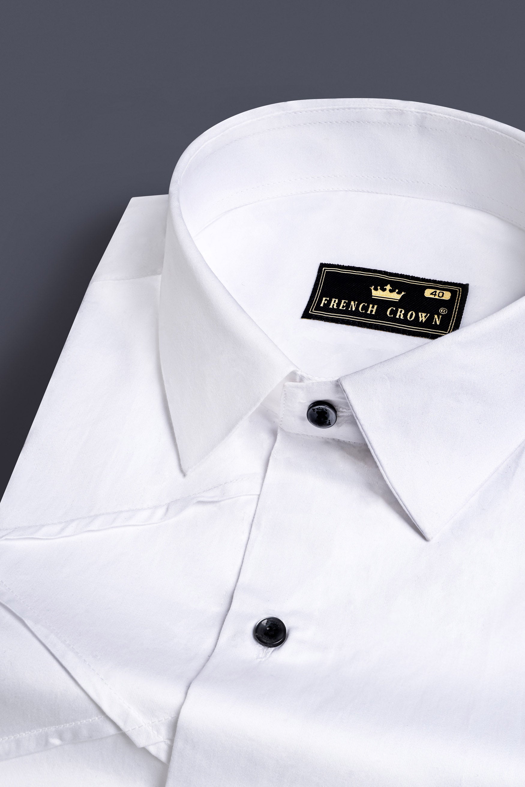 Bright White Criss Cross Tucks Subtle Sheen Super Soft Premium Cotton Designer Shirt