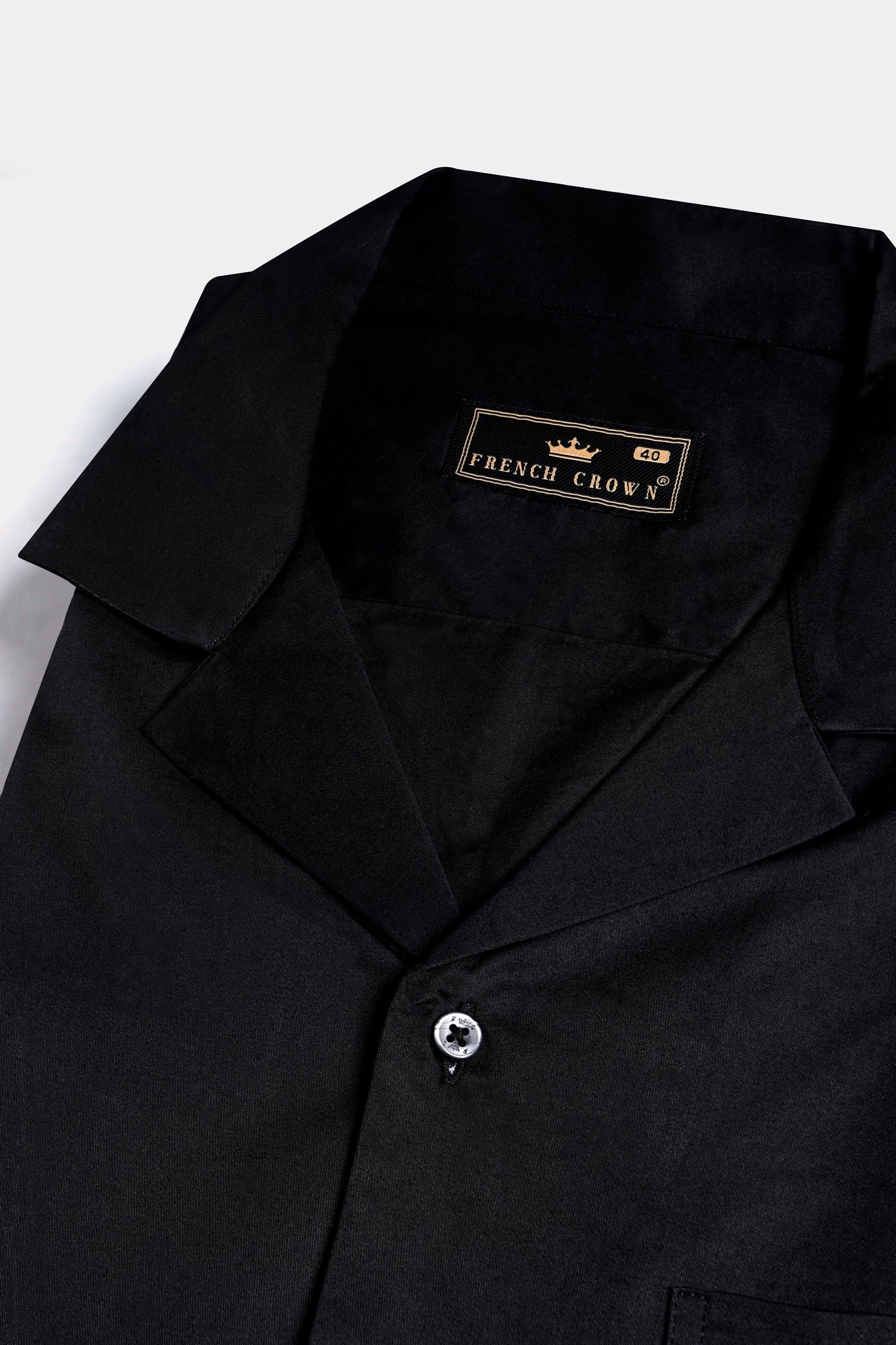 Jade Black Premium Cotton Half Sleeved Shirt 11995-CC-SS-BLK-38, 11995-CC-SS-BLK-39, 11995-CC-SS-BLK-40, 11995-CC-SS-BLK-42, 11995-CC-SS-BLK-44, 11995-CC-SS-BLK-46, 11995-CC-SS-BLK-48, 11995-CC-SS-BLK-50, 11995-CC-SS-BLK-52