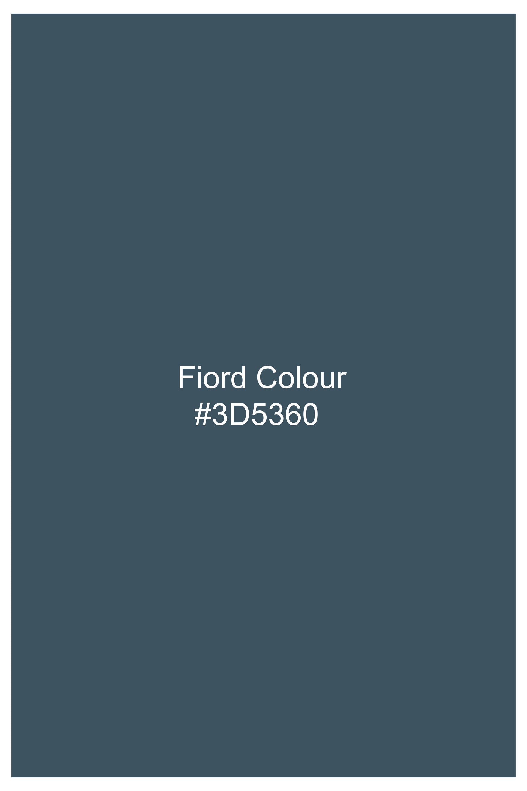 Fiord Blue Subtle Sheen Super Soft Premium Cotton Shirt