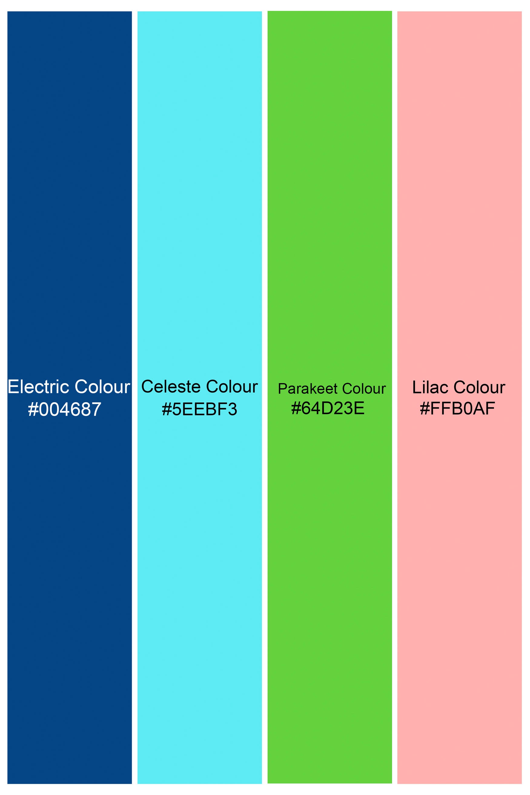 Electric Blue and Parakeet Green Multicolour Floral Printed Subtle Sheen Super Soft Premium Cotton Kurta Shirt