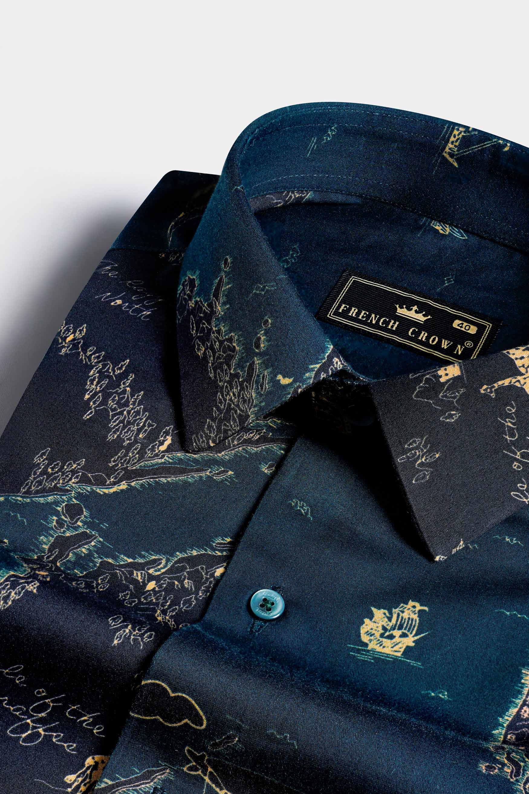 Gable Green Map Printed Subtle Sheen Super Soft Premium Cotton Designer Shirt 12087-GR-38, 12087-GR-H-38, 12087-GR-39, 12087-GR-H-39, 12087-GR-40, 12087-GR-H-40, 12087-GR-42, 12087-GR-H-42, 12087-GR-44, 12087-GR-H-44, 12087-GR-46, 12087-GR-H-46, 12087-GR-48, 12087-GR-H-48, 12087-GR-50, 12087-GR-H-50, 12087-GR-52, 12087-GR-H-52