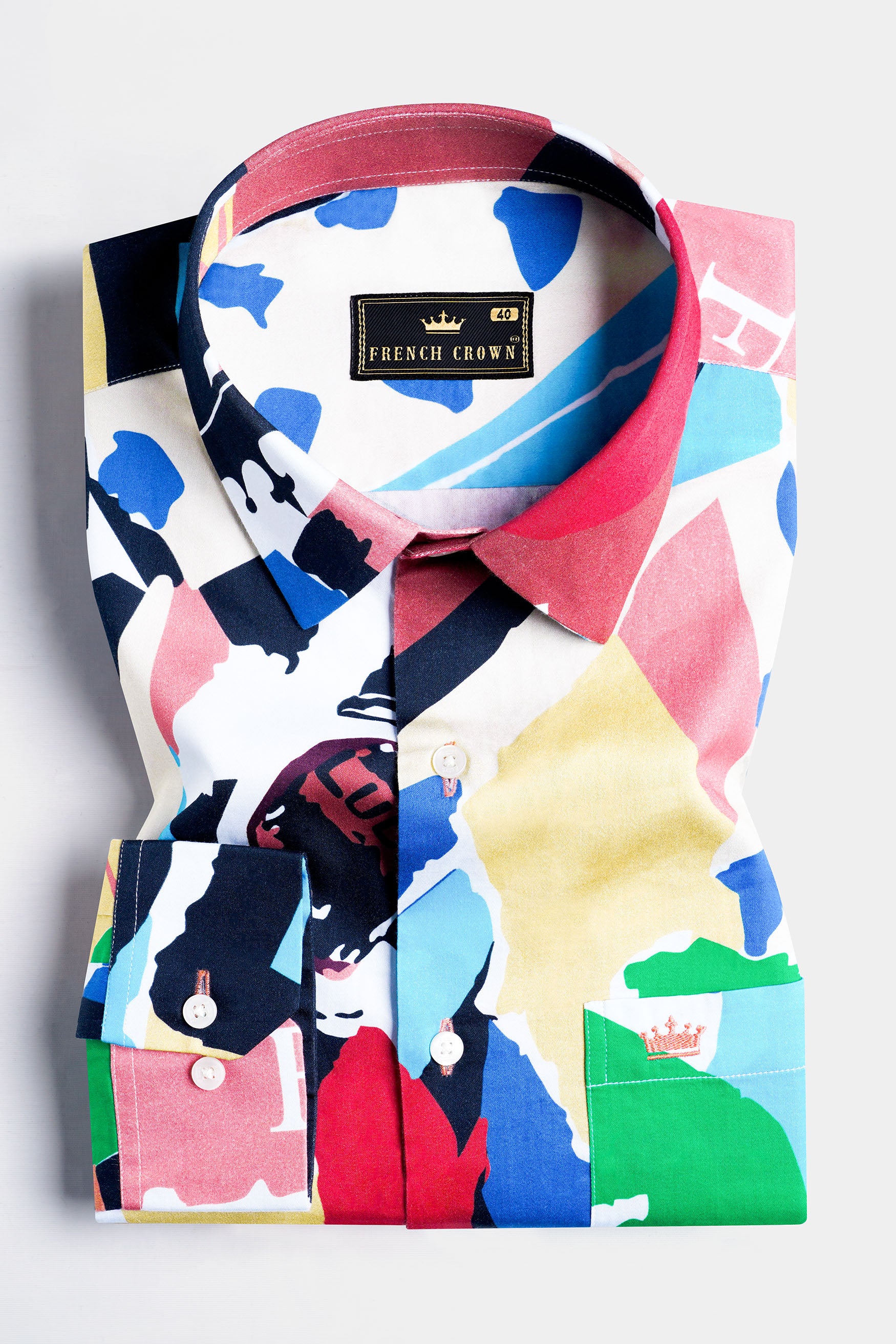 Contessa Peach with Aqua Blue and Salem Green Multicolour Abstract Printed Subtle Sheen Super Soft Premium Cotton Designer Shirt 12090-38, 12090-H-38, 12090-39, 12090-H-39, 12090-40, 12090-H-40, 12090-42, 12090-H-42, 12090-44, 12090-H-44, 12090-46, 12090-H-46, 12090-48, 12090-H-48, 12090-50, 12090-H-50, 12090-52, 12090-H-52