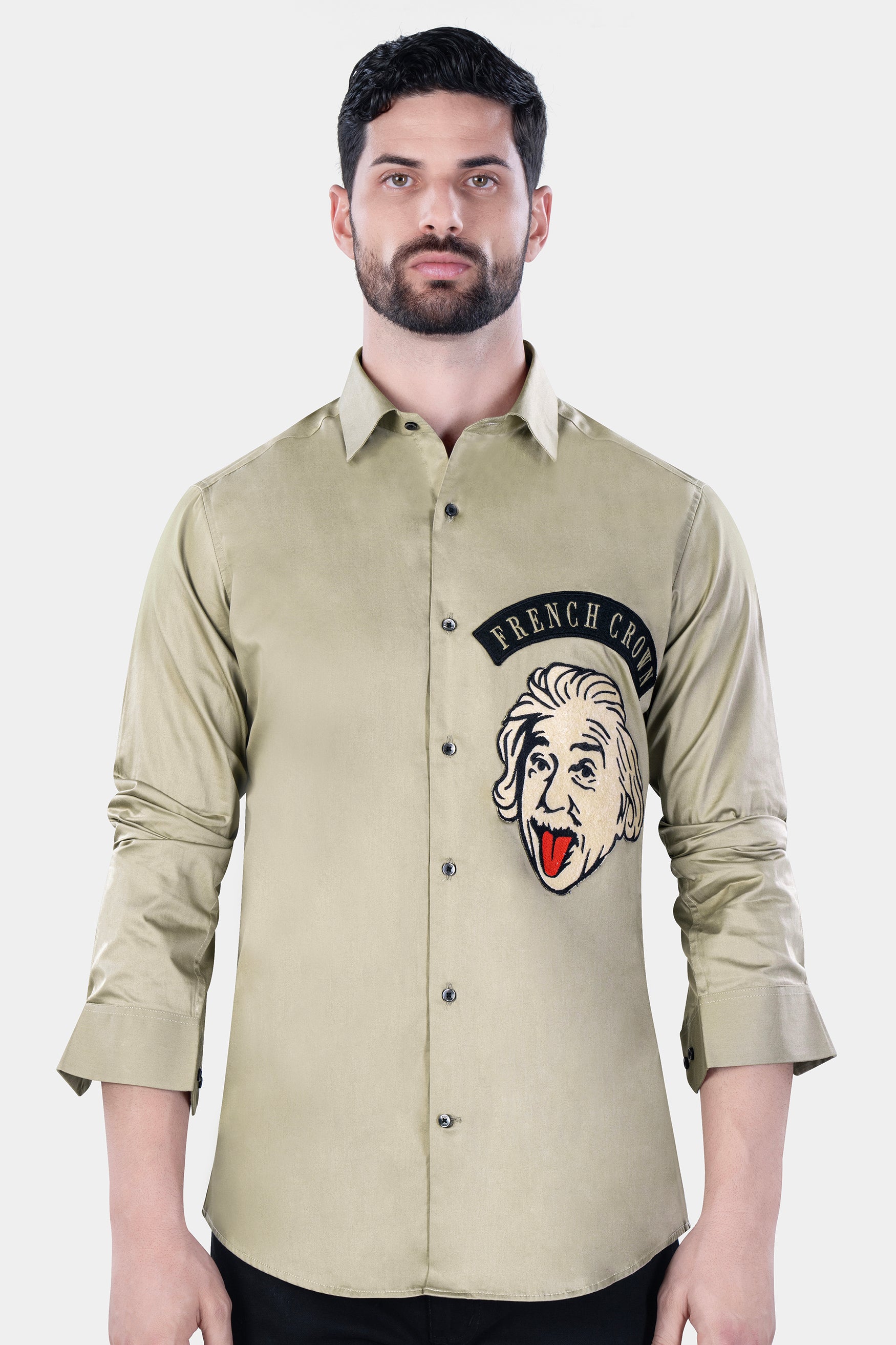 Napa Brown Brand Name with Albert Einstein Patchwork Subtle Sheen Super Soft Premium Cotton Designer Shirt 12104-BLK-E358-38, 12104-BLK-E358-H-38, 12104-BLK-E358-39, 12104-BLK-E358-H-39, 12104-BLK-E358-40, 12104-BLK-E358-H-40, 12104-BLK-E358-42, 12104-BLK-E358-H-42, 12104-BLK-E358-44, 12104-BLK-E358-H-44, 12104-BLK-E358-46, 12104-BLK-E358-H-46, 12104-BLK-E358-48, 12104-BLK-E358-H-48, 12104-BLK-E358-50, 12104-BLK-E358-H-50, 12104-BLK-E358-52, 12104-BLK-E358-H-52