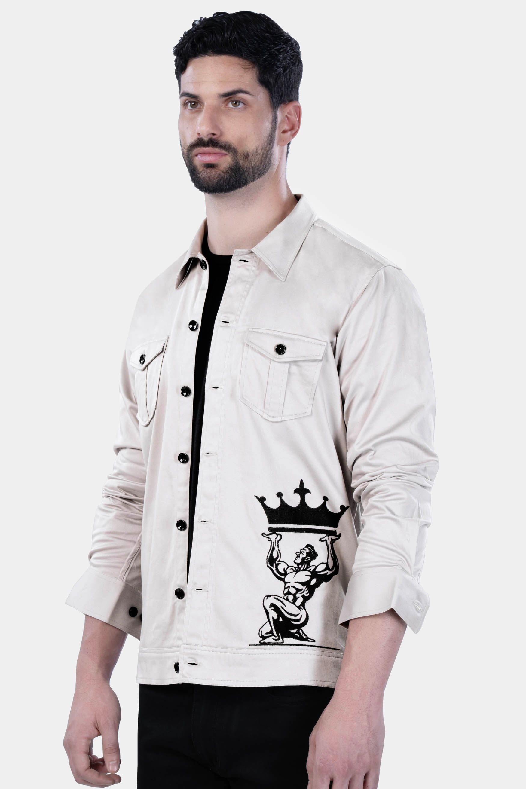 Periglacial Gray Brand Logo Embroidered Premium Cotton Oversized Designer Shirt 12127-LB-BLK-OS-FP-38, 12127-LB-BLK-OS-FP-H-38, 12127-LB-BLK-OS-FP-39, 12127-LB-BLK-OS-FP-H-39, 12127-LB-BLK-OS-FP-40, 12127-LB-BLK-OS-FP-H-40, 12127-LB-BLK-OS-FP-42, 12127-LB-BLK-OS-FP-H-42, 12127-LB-BLK-OS-FP-44, 12127-LB-BLK-OS-FP-H-44, 12127-LB-BLK-OS-FP-46, 12127-LB-BLK-OS-FP-H-46, 12127-LB-BLK-OS-FP-48, 12127-LB-BLK-OS-FP-H-48, 12127-LB-BLK-OS-FP-50, 12127-LB-BLK-OS-FP-H-50, 12127-LB-BLK-OS-FP-52, 12127-LB-BLK-OS-FP-H-52