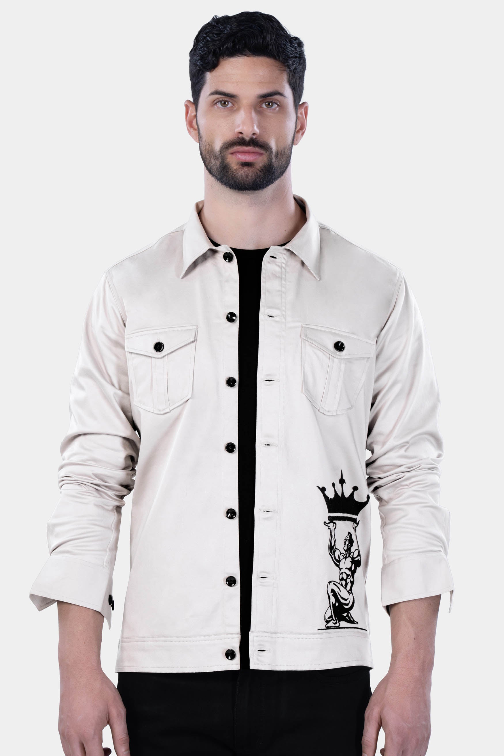 Periglacial Gray Brand Logo Embroidered Premium Cotton Oversized Designer Shirt 12127-LB-BLK-OS-FP-38, 12127-LB-BLK-OS-FP-H-38, 12127-LB-BLK-OS-FP-39, 12127-LB-BLK-OS-FP-H-39, 12127-LB-BLK-OS-FP-40, 12127-LB-BLK-OS-FP-H-40, 12127-LB-BLK-OS-FP-42, 12127-LB-BLK-OS-FP-H-42, 12127-LB-BLK-OS-FP-44, 12127-LB-BLK-OS-FP-H-44, 12127-LB-BLK-OS-FP-46, 12127-LB-BLK-OS-FP-H-46, 12127-LB-BLK-OS-FP-48, 12127-LB-BLK-OS-FP-H-48, 12127-LB-BLK-OS-FP-50, 12127-LB-BLK-OS-FP-H-50, 12127-LB-BLK-OS-FP-52, 12127-LB-BLK-OS-FP-H-52