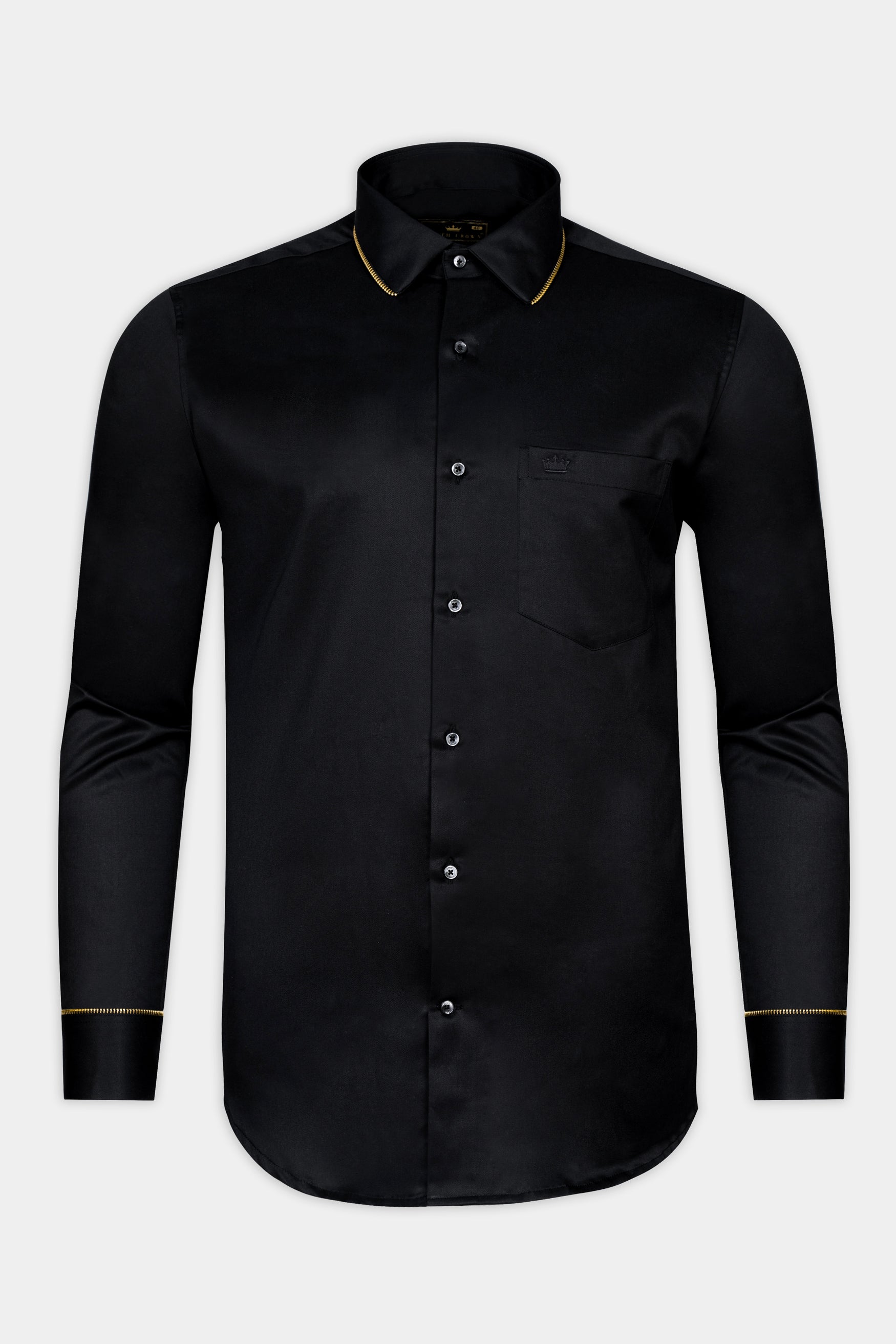 Jade Black Zipper Pattern Twill Premium Cotton Designer Shirt 12130-BLK-P822-38, 12130-BLK-P822-H-38, 12130-BLK-P822-39, 12130-BLK-P822-H-39, 12130-BLK-P822-40, 12130-BLK-P822-H-40, 12130-BLK-P822-42, 12130-BLK-P822-H-42, 12130-BLK-P822-44, 12130-BLK-P822-H-44, 12130-BLK-P822-46, 12130-BLK-P822-H-46, 12130-BLK-P822-48, 12130-BLK-P822-H-48, 12130-BLK-P822-50, 12130-BLK-P822-H-50, 12130-BLK-P822-52, 12130-BLK-P822-H-52