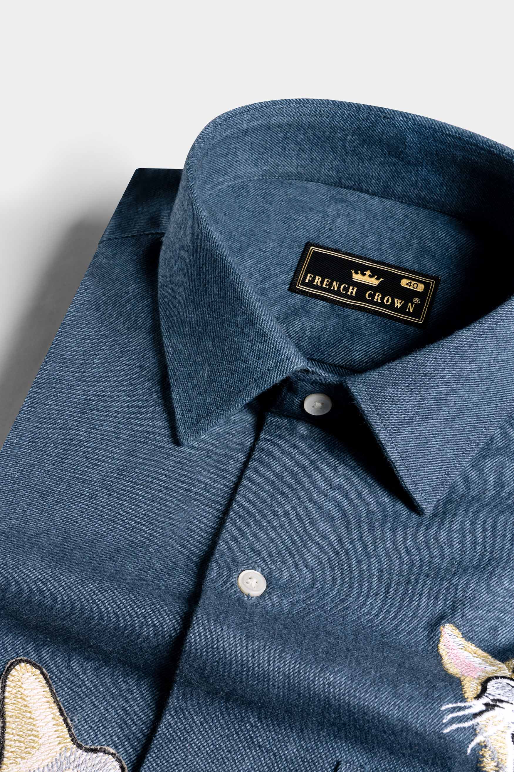 Mulled Wine Gray Cats Embroidered Flannel Designer Shirt 12176-P559-38, 12176-P559-H-38, 12176-P559-39, 12176-P559-H-39, 12176-P559-40, 12176-P559-H-40, 12176-P559-42, 12176-P559-H-42, 12176-P559-44, 12176-P559-H-44, 12176-P559-46, 12176-P559-H-46, 12176-P559-48, 12176-P559-H-48, 12176-P559-50, 12176-P559-H-50, 12176-P559-52, 12176-P559-H-52