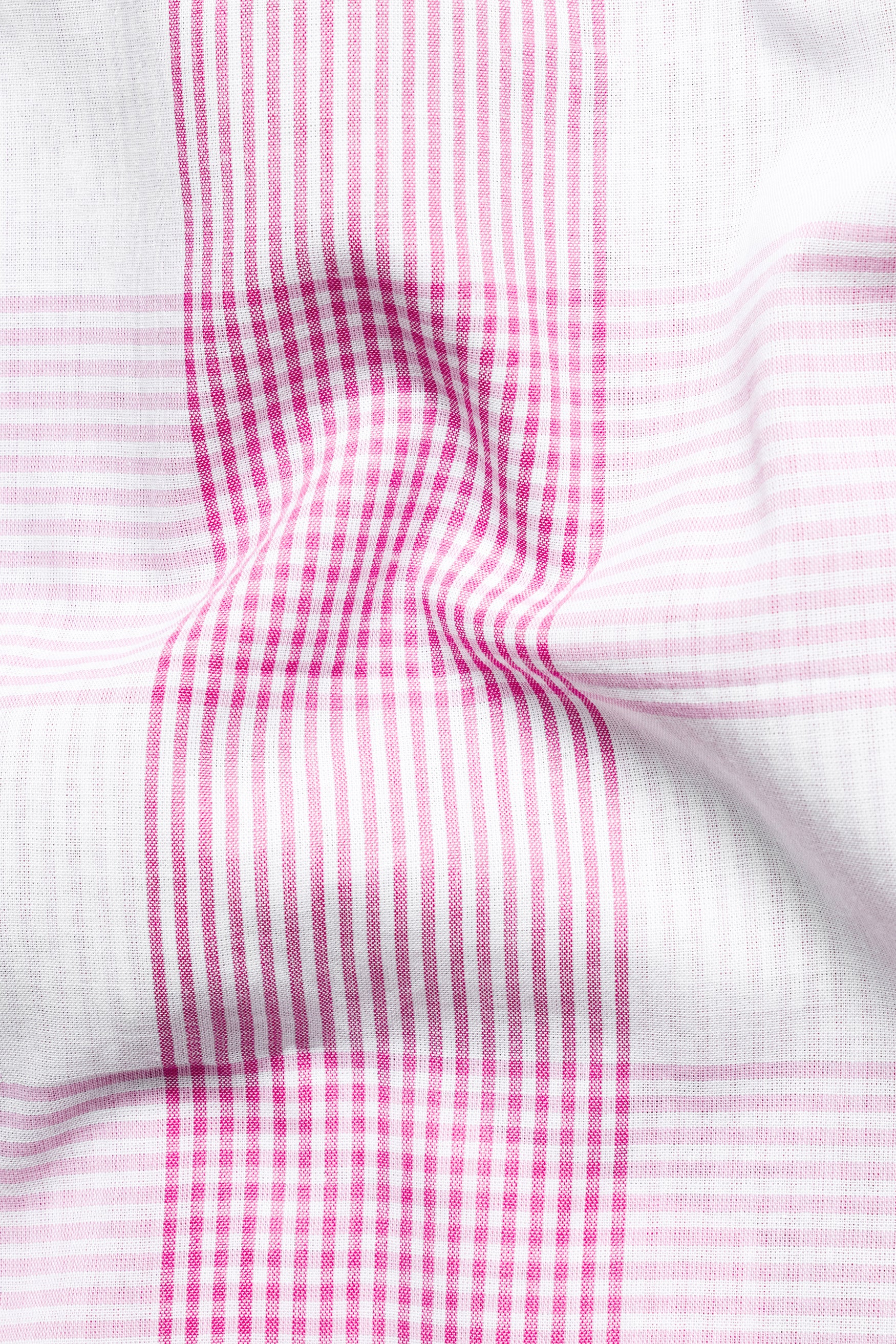 Bright White and Cadillac Pink Gingham Checkered Premium Cotton Shirt 12194-38, 12194-H-38, 12194-39, 12194-H-39, 12194-40, 12194-H-40, 12194-42, 12194-H-42, 12194-44, 12194-H-44, 12194-46, 12194-H-46, 12194-48, 12194-H-48, 12194-50, 12194-H-50, 12194-52, 12194-H-52