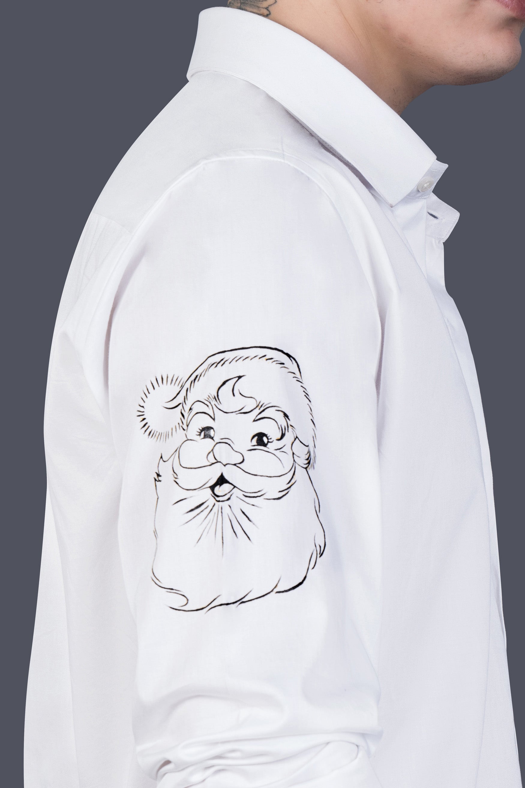 Bright White Santa Claus Hand Painted Premium Cotton Designer Shirt 12213-NP-RPRT138-38, 12213-NP-RPRT138-H-38, 12213-NP-RPRT138-39, 12213-NP-RPRT138-H-39, 12213-NP-RPRT138-40, 12213-NP-RPRT138-H-40, 12213-NP-RPRT138-42, 12213-NP-RPRT138-H-42, 12213-NP-RPRT138-44, 12213-NP-RPRT138-H-44, 12213-NP-RPRT138-46, 12213-NP-RPRT138-H-46, 12213-NP-RPRT138-48, 12213-NP-RPRT138-H-48, 12213-NP-RPRT138-50, 12213-NP-RPRT138-H-50, 12213-NP-RPRT138-52, 12213-NP-RPRT138-H-52