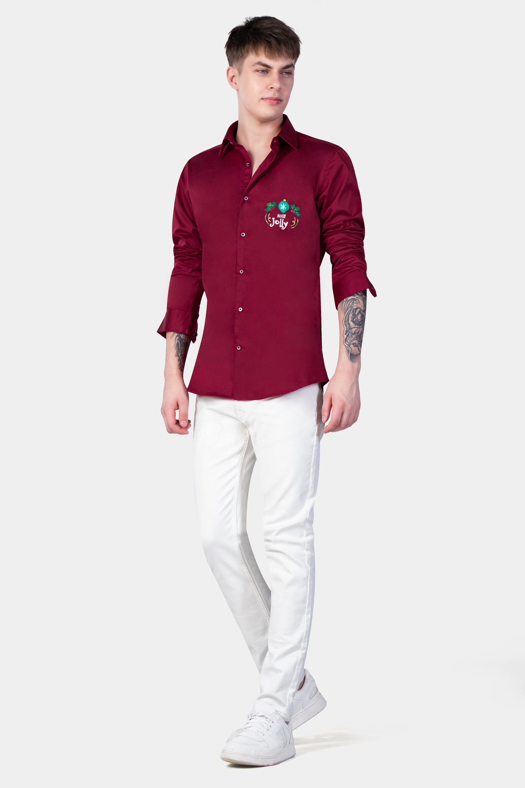 Paprika Red Holly Jolly Hand Painted Subtle Sheen Super Soft Premium Cotton Designer Shirt 12217-NP-MN-ART-38, 12217-NP-MN-ART-H-38, 12217-NP-MN-ART-39, 12217-NP-MN-ART-H-39, 12217-NP-MN-ART-40, 12217-NP-MN-ART-H-40, 12217-NP-MN-ART-42, 12217-NP-MN-ART-H-42, 12217-NP-MN-ART-44, 12217-NP-MN-ART-H-44, 12217-NP-MN-ART-46, 12217-NP-MN-ART-H-46, 12217-NP-MN-ART-48, 12217-NP-MN-ART-H-48, 12217-NP-MN-ART-50, 12217-NP-MN-ART-H-50, 12217-NP-MN-ART-52, 12217-NP-MN-ART-H-52