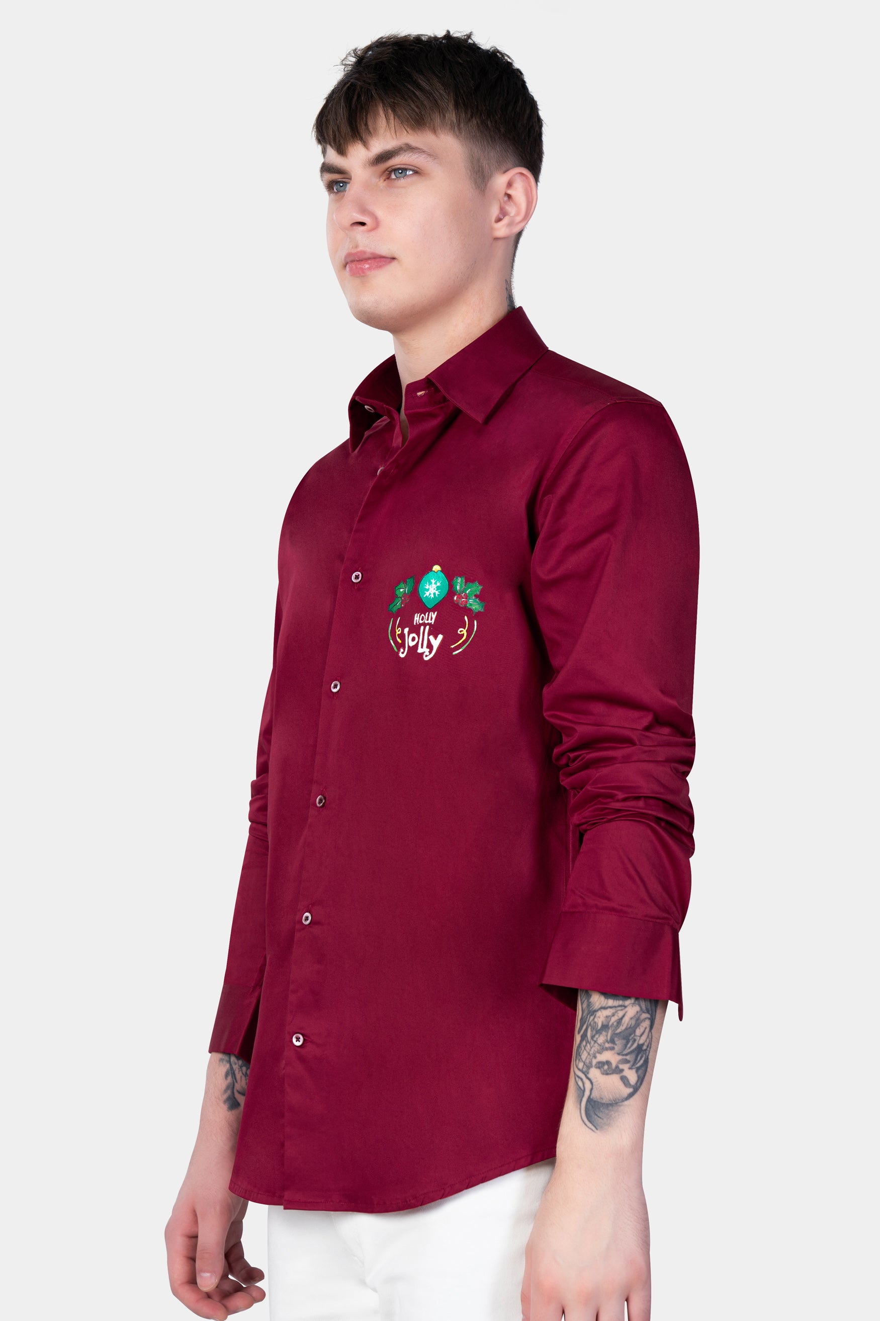 Paprika Red Holly Jolly Hand Painted Subtle Sheen Super Soft Premium Cotton Designer Shirt 12217-NP-MN-ART-38, 12217-NP-MN-ART-H-38, 12217-NP-MN-ART-39, 12217-NP-MN-ART-H-39, 12217-NP-MN-ART-40, 12217-NP-MN-ART-H-40, 12217-NP-MN-ART-42, 12217-NP-MN-ART-H-42, 12217-NP-MN-ART-44, 12217-NP-MN-ART-H-44, 12217-NP-MN-ART-46, 12217-NP-MN-ART-H-46, 12217-NP-MN-ART-48, 12217-NP-MN-ART-H-48, 12217-NP-MN-ART-50, 12217-NP-MN-ART-H-50, 12217-NP-MN-ART-52, 12217-NP-MN-ART-H-52