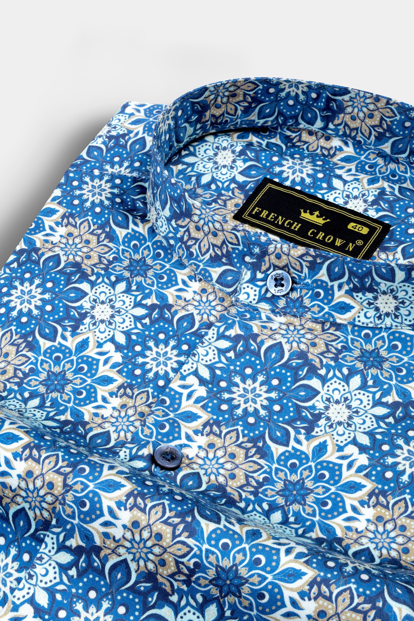 Bluish and Zorba Gray Azulejo Subtle Sheen Prints Super Soft Premium Cotton Shirt 12419-M-BLE-38, 12419-M-BLE-H-38, 12419-M-BLE-39, 12419-M-BLE-H-39, 12419-M-BLE-40, 12419-M-BLE-H-40, 12419-M-BLE-42, 12419-M-BLE-H-42, 12419-M-BLE-44, 12419-M-BLE-H-44, 12419-M-BLE-46, 12419-M-BLE-H-46, 12419-M-BLE-48, 12419-M-BLE-H-48, 12419-M-BLE-50, 12419-M-BLE-H-50, 12419-M-BLE-52, 12419-M-BLE-H-52