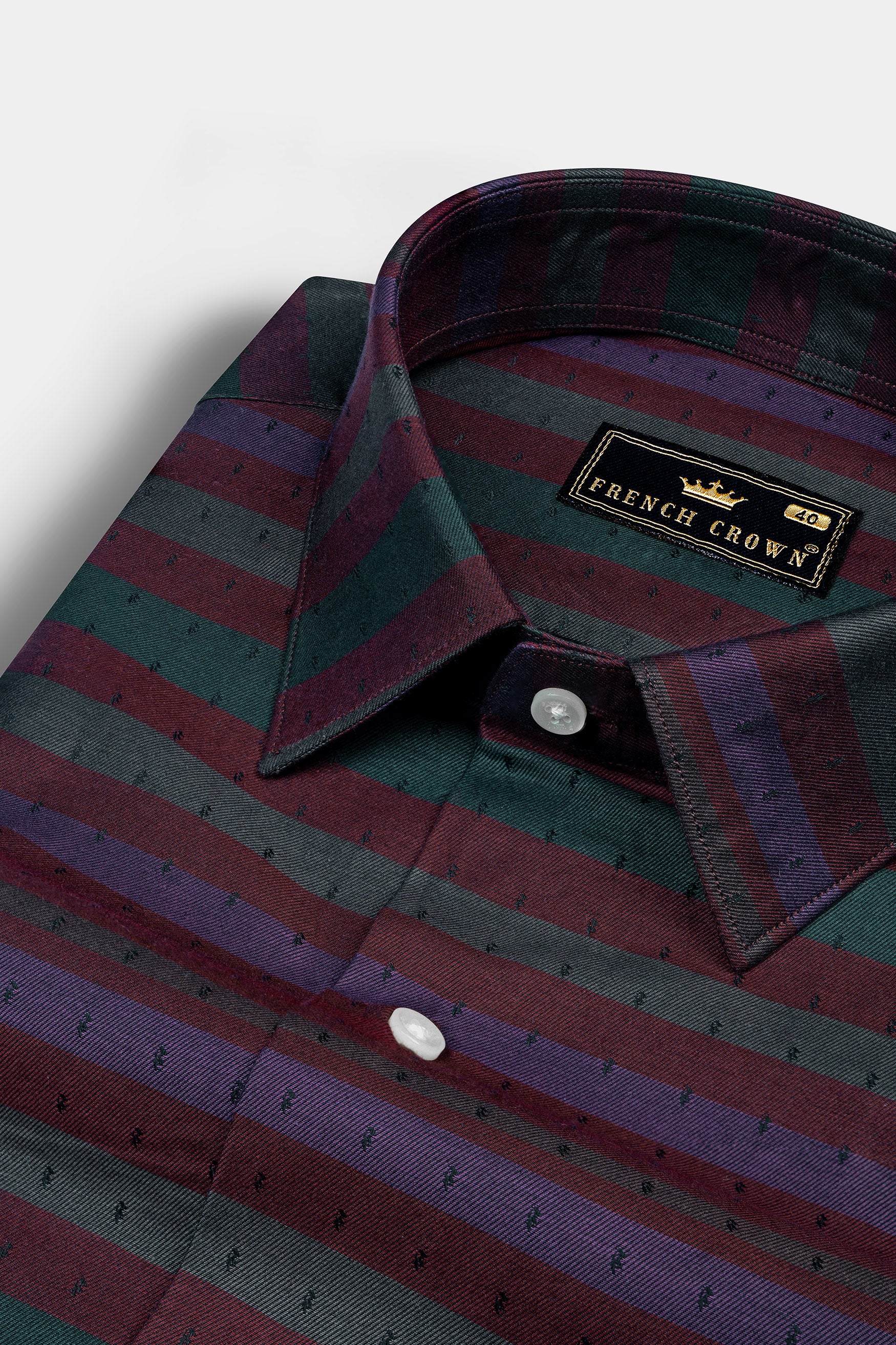 Rock Red and Byzantium Blue Jacquard Textured Premium Giza Cotton Shirt 12423-38, 12423-H-38, 12423-39, 12423-H-39, 12423-40, 12423-H-40, 12423-42, 12423-H-42, 12423-44, 12423-H-44, 12423-46, 12423-H-46, 12423-48, 12423-H-48, 12423-50, 12423-H-50, 12423-52, 12423-H-52